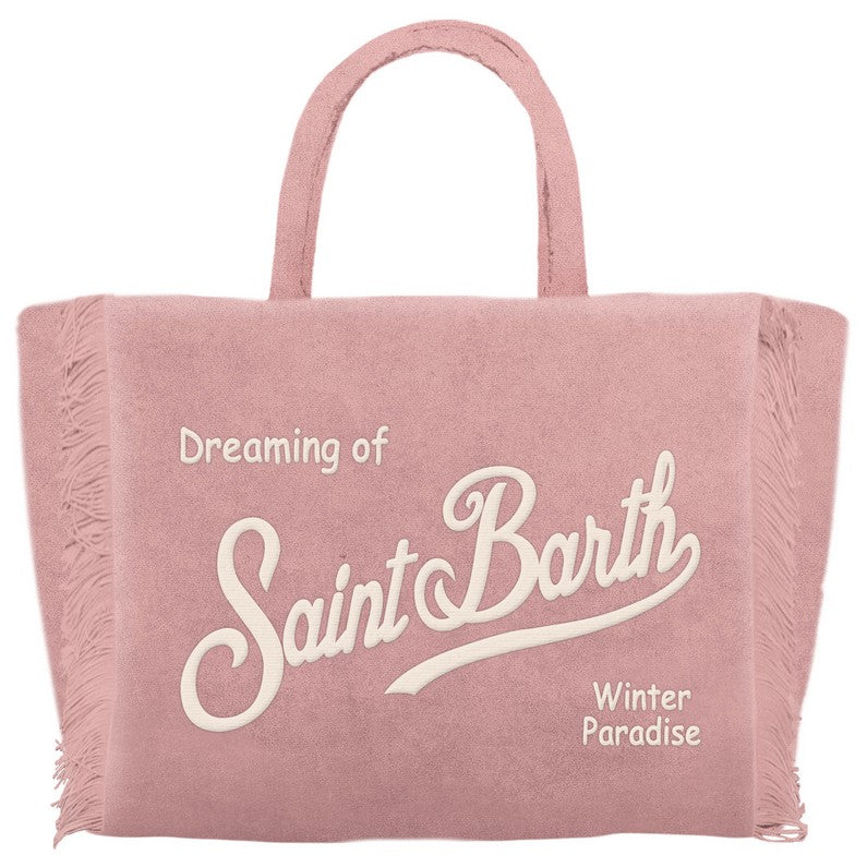MC2 SAINT BARTH Borsa COLETTE VELVET-Rosa