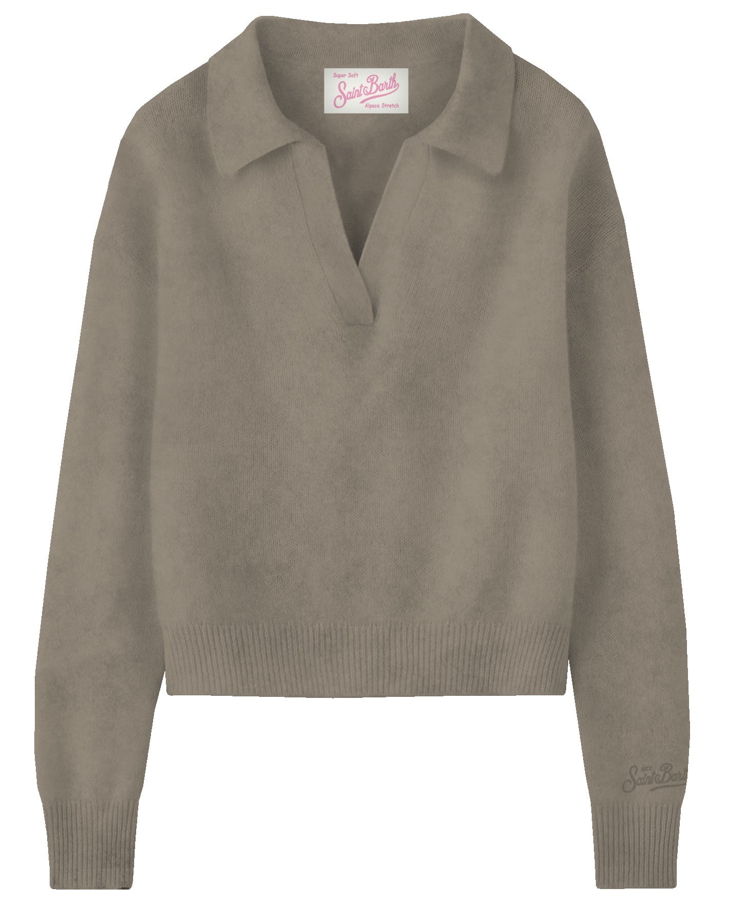 MC2 SAINT BARTH Polo Donna Eze Alpaca-Nut