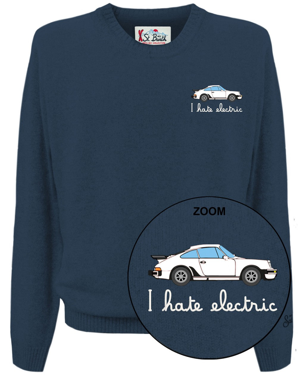 MC2 SAINT BARTH Maglione Uomo Heron Light-Hate Electric Navy