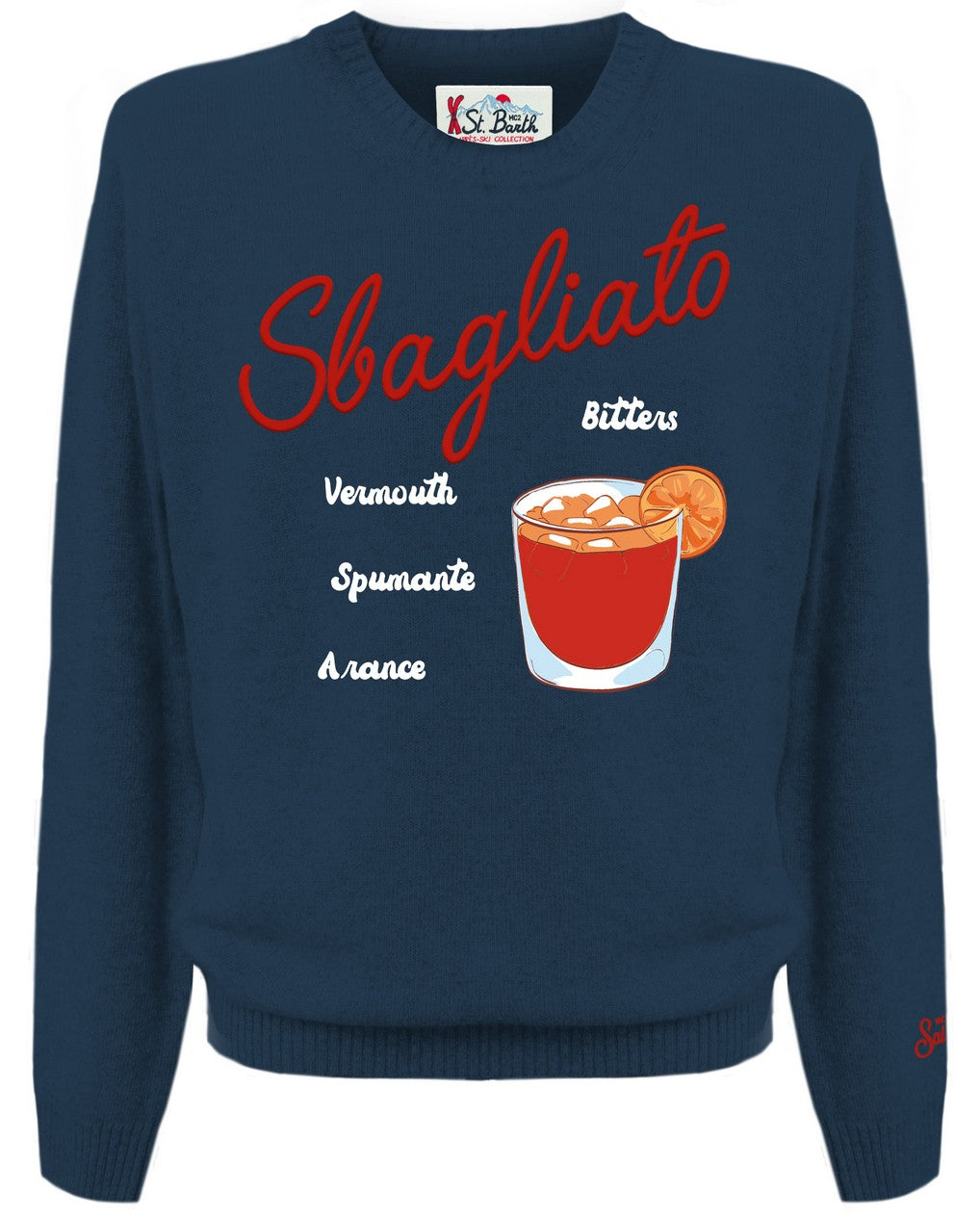 MC2 SAINT BARTH Maglione Uomo Heron-Drink Sbagliato Navy