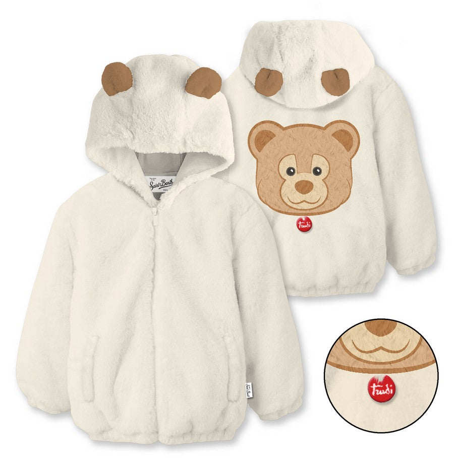 MC2 SAINT BARTH Giacca Bambina Hysode Fur-Trudy Bianco