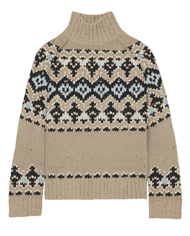 MC2 SAINT BARTH Maglione Uomo Myra Donegal-Fair Isle Beige