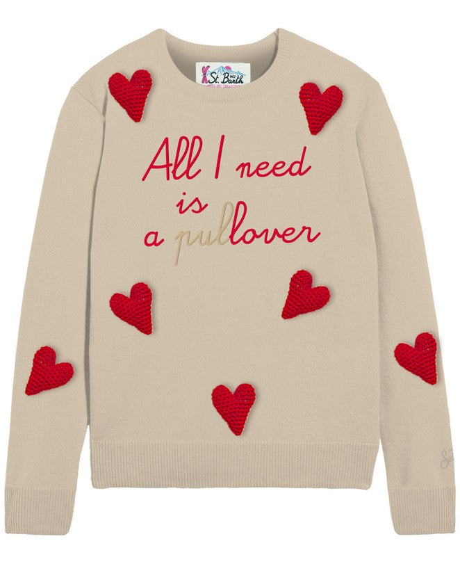 MC2 SAINT BARTH Maglione Donna NEW QUEEN-Need Pullover Beige