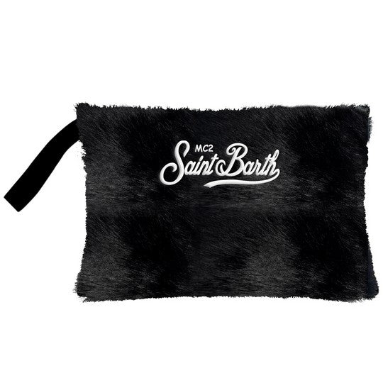 MC2 SAINT BARTH Pochette PAREASY FUR-Nero