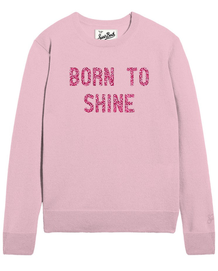 MC2 SAINT BARTH Maglione Bambina Princess-Born Shine Rosa