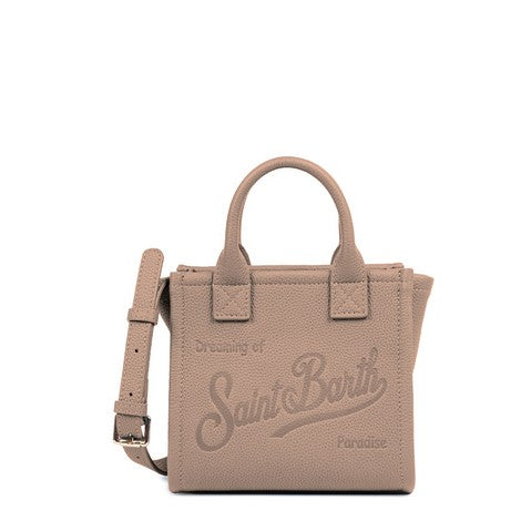 MC2 SAINT BARTH Borsa Vanity Bag Mini-Grain Leather Nocciola