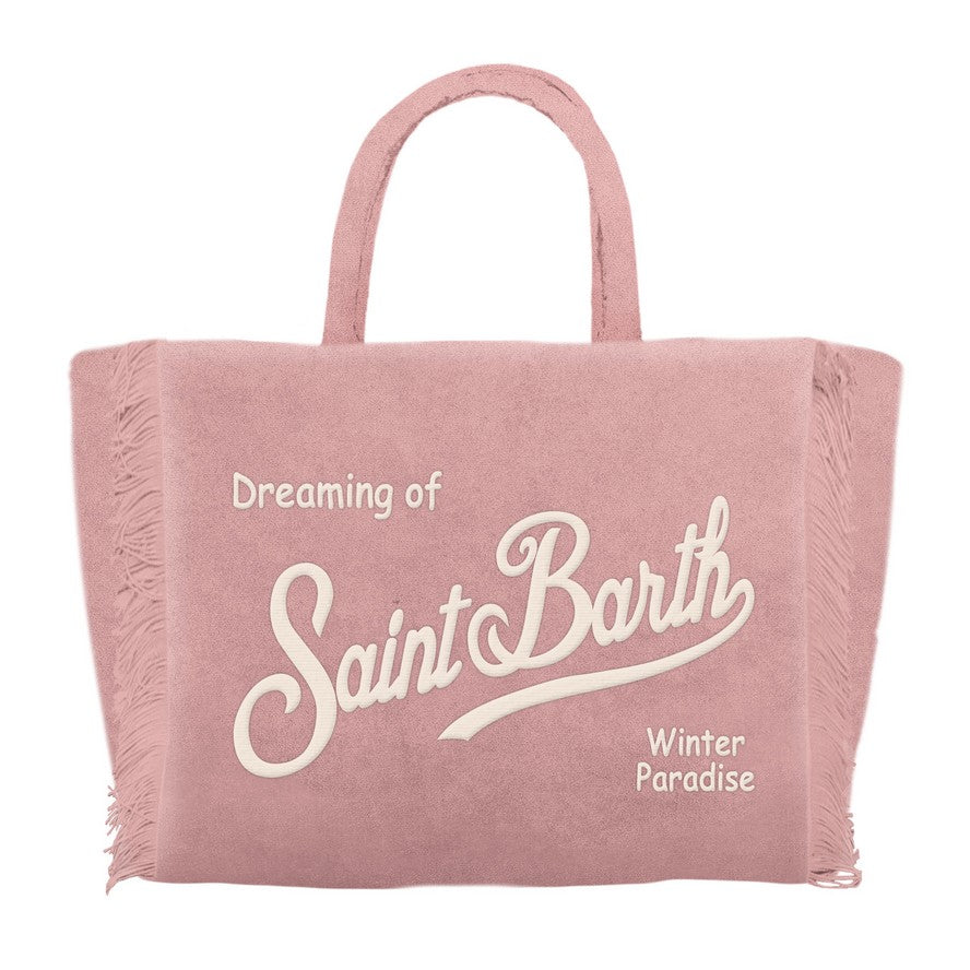 MC2 SAINT BARTH Borsa VANITY MINI VELVET-Rosa