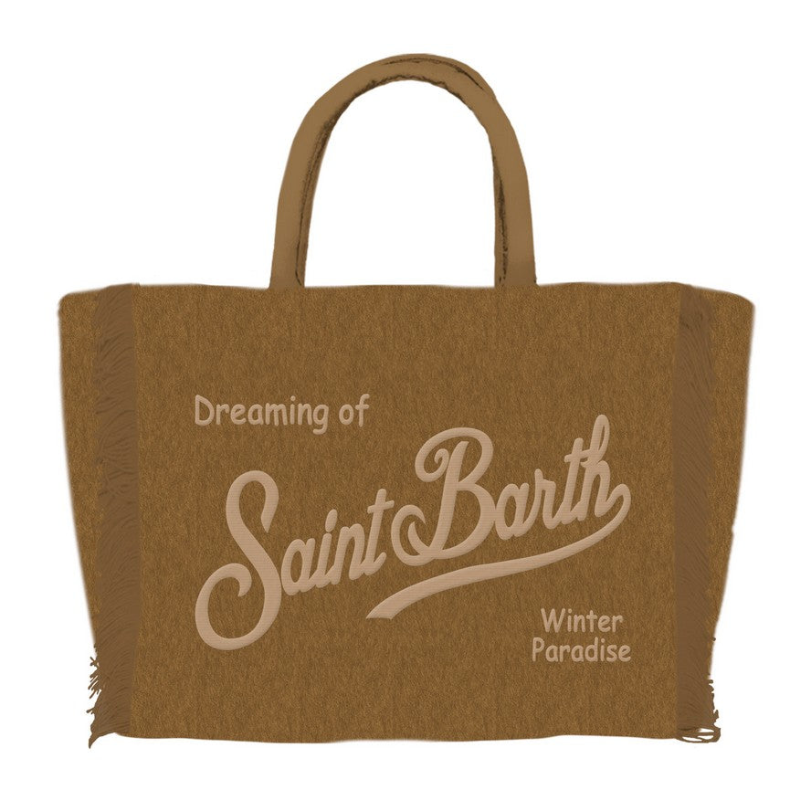 MC2 SAINT BARTH Borsa Vanity Mini Felt-Cammello