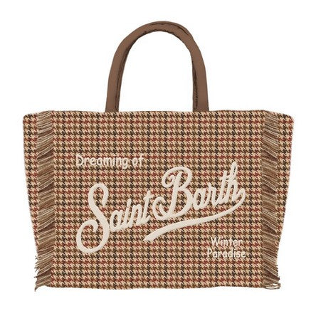 MC2 SAINT BARTH Borsa VANITY MINI WOOL-Pied de Poule