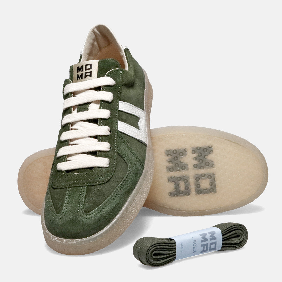 MOMA Sneaker Uomo Vulcano-Verde Bianco