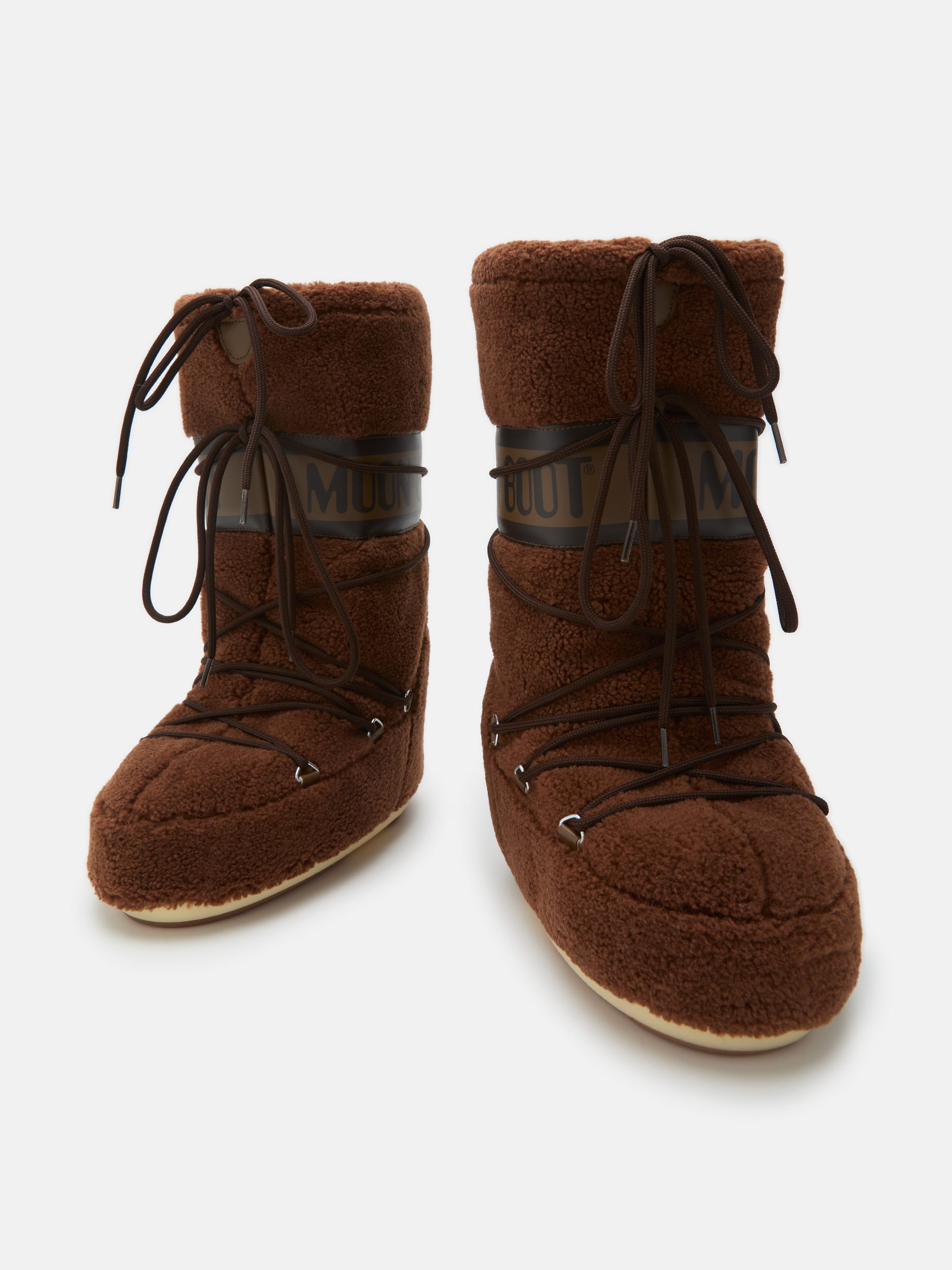 MOON BOOT Stivale Donna ICON FLEECE-Brown