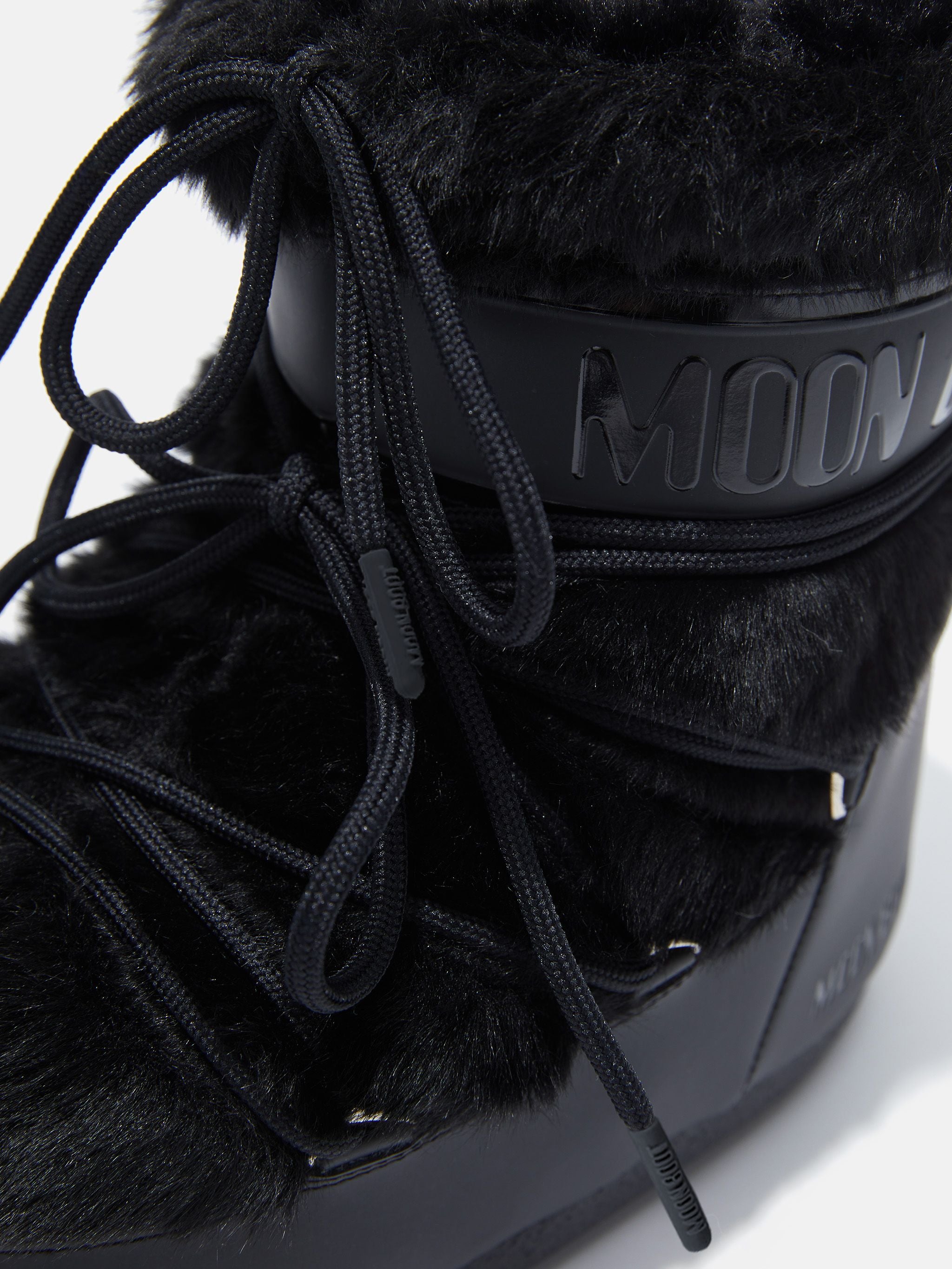 MOON BOOT Stivale Donna ICON LOW FAUX FUR-Black