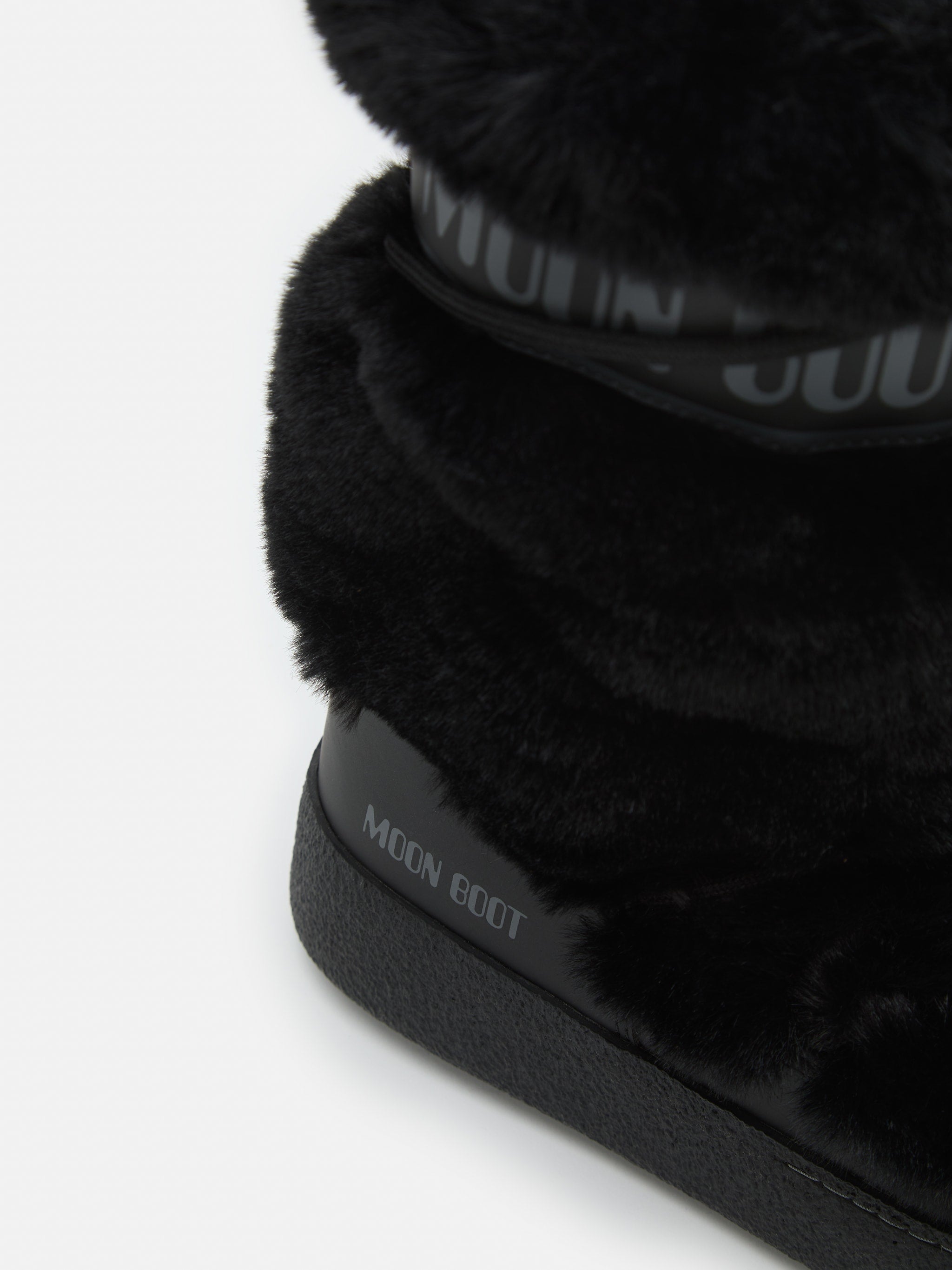 MOON BOOT Stivale Donna LTRACK HIGH FAUX FUR-Black