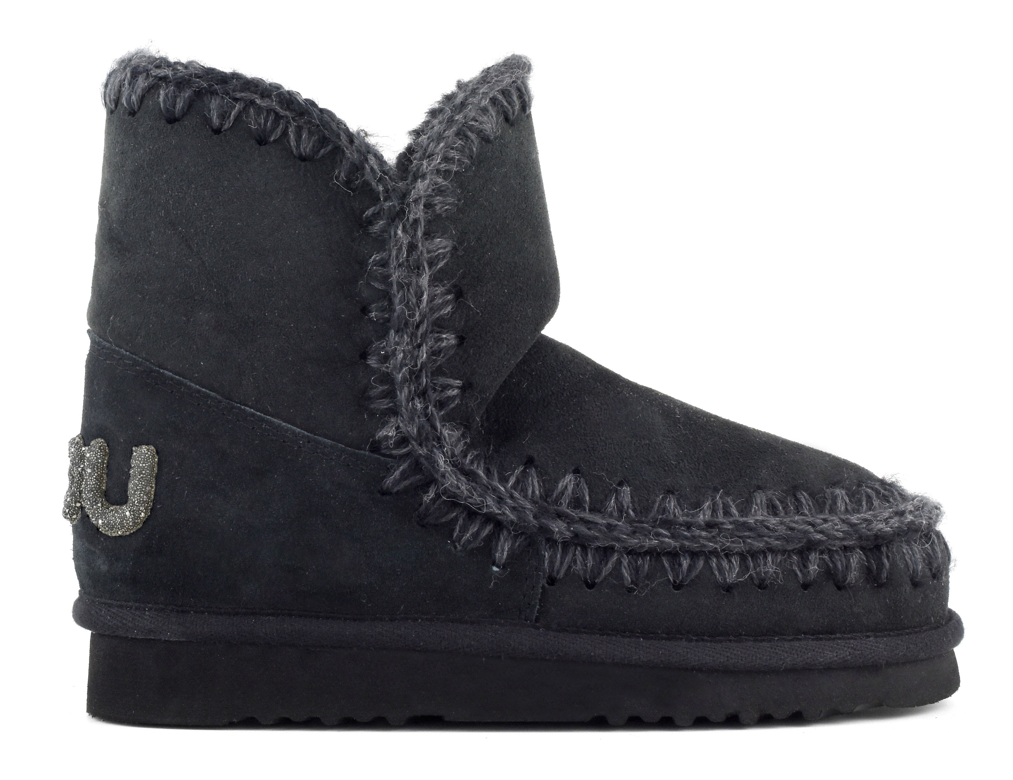 MOU Stivaletto Donna Eskimo 18 Glitter Logo-Black
