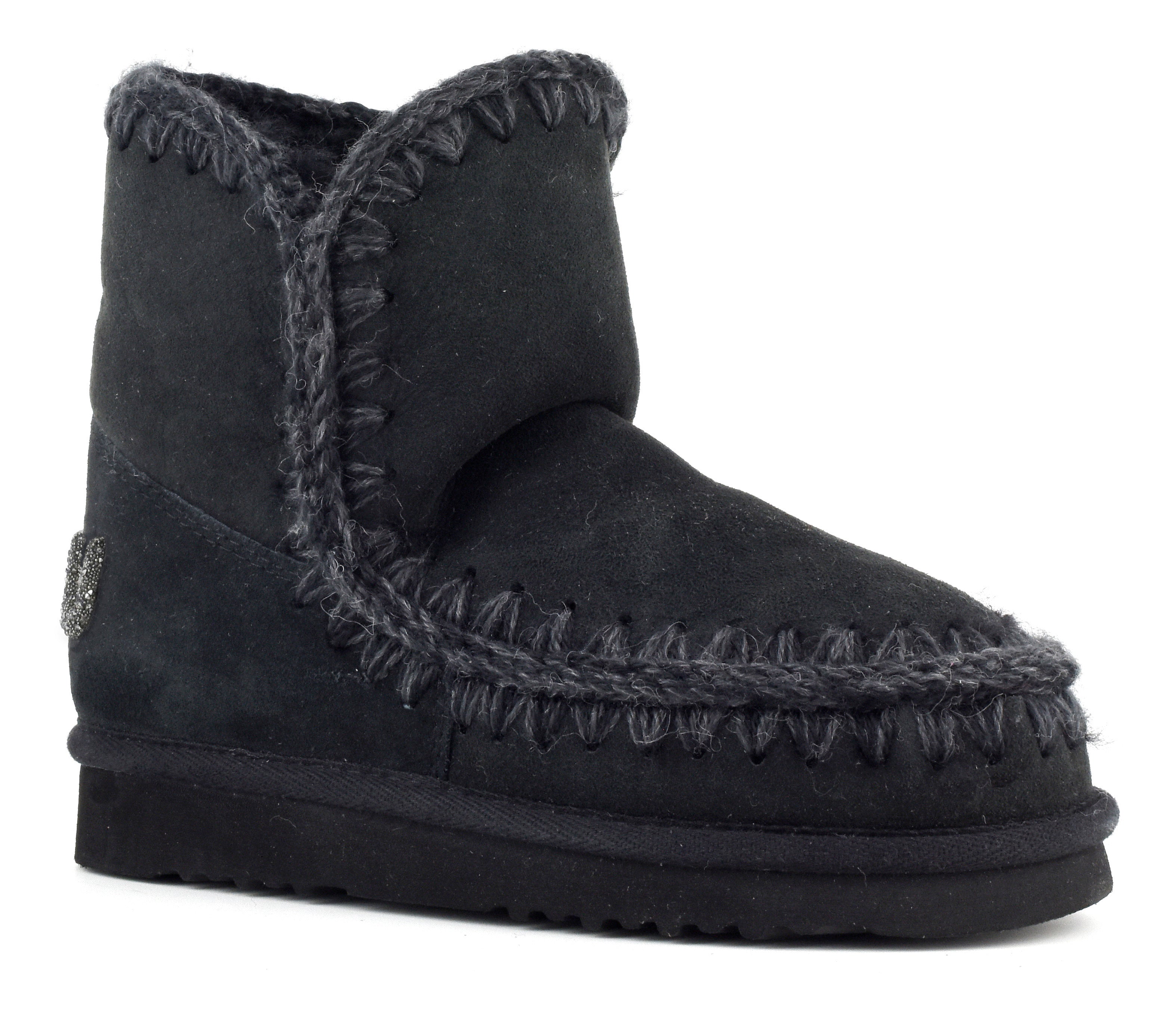 MOU Stivaletto Donna Eskimo 18 Glitter Logo-Black
