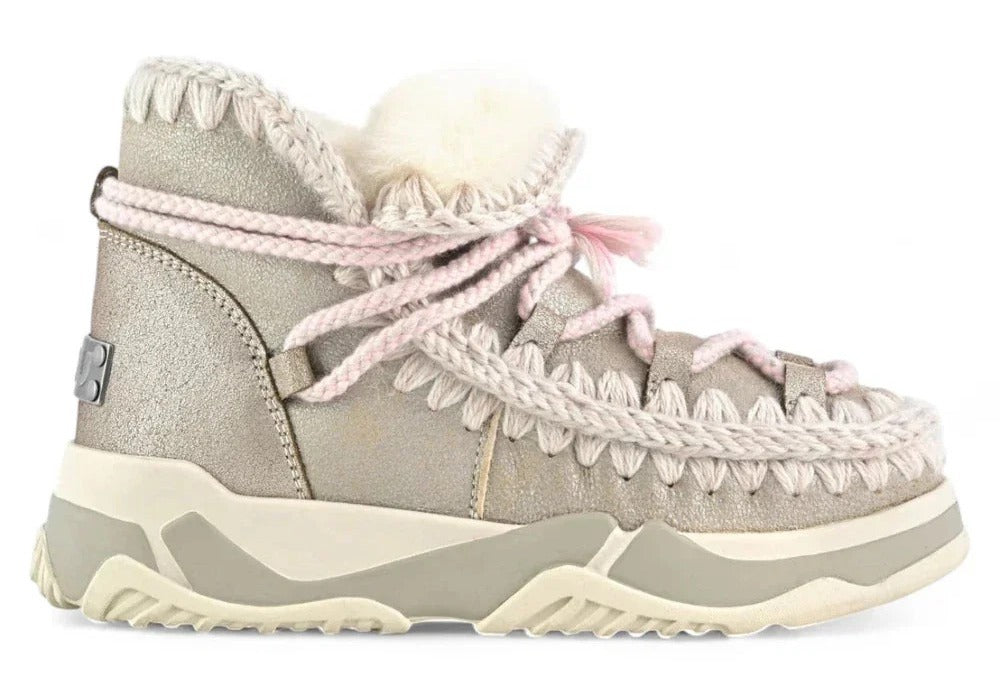 MOU Sneaker Donna Trainer Scoubidoo Lace-Stone Metallic