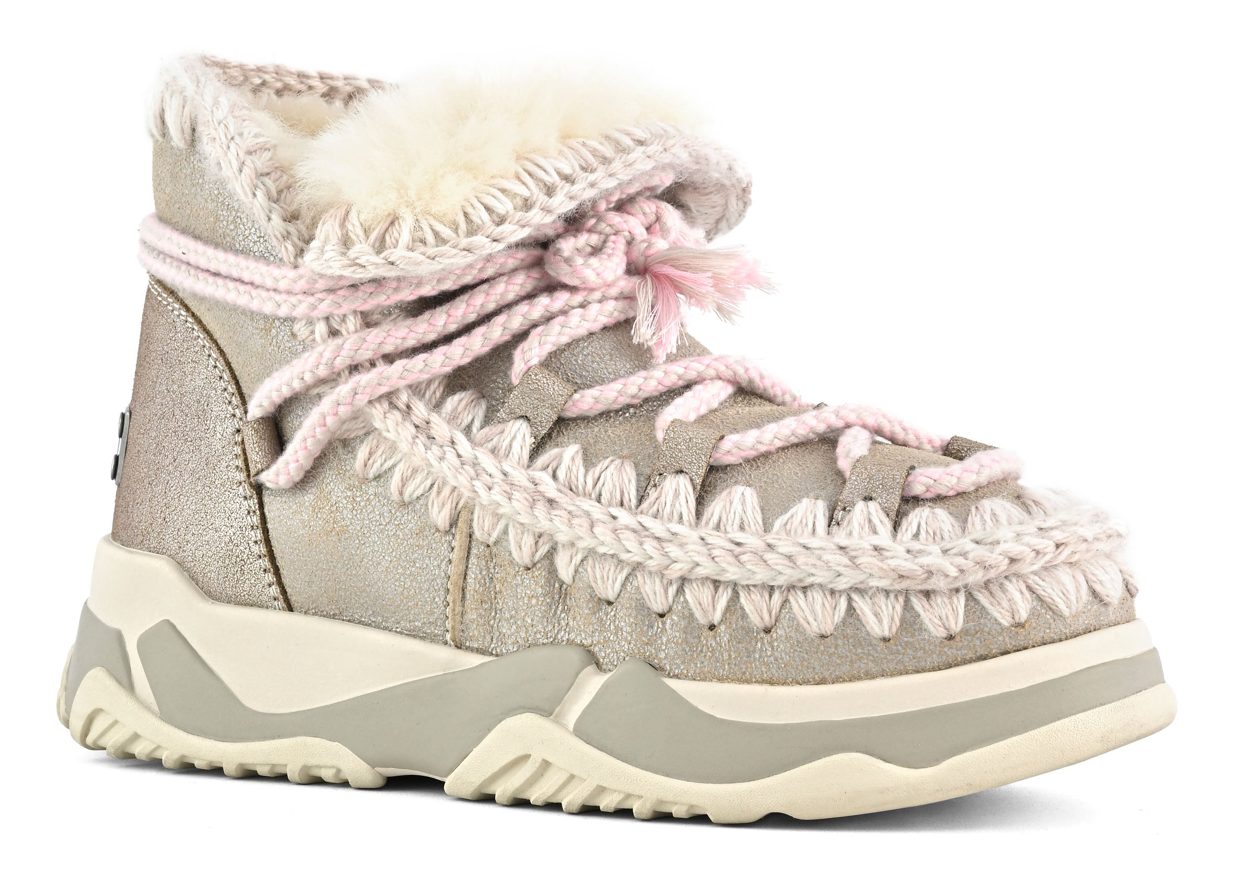 MOU Sneaker Donna Trainer Scoubidoo Lace-Stone Metallic