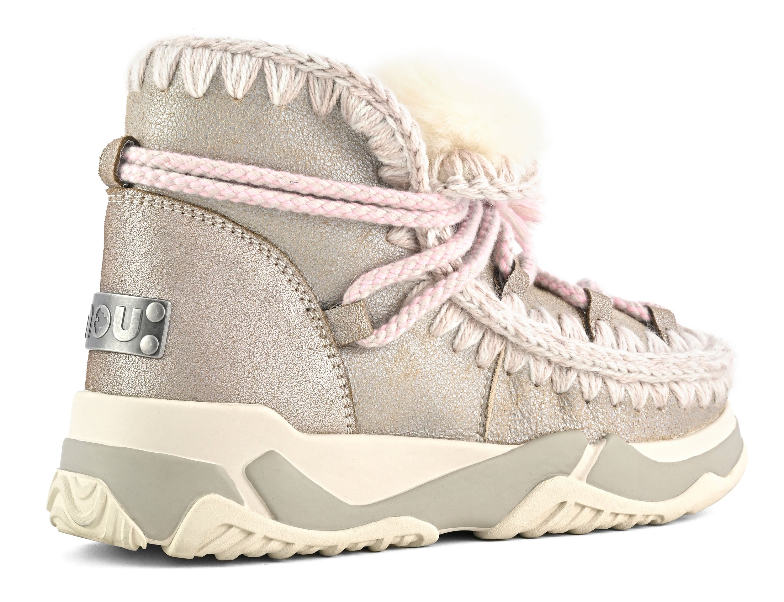 MOU Sneaker Donna Trainer Scoubidoo Lace-Stone Metallic