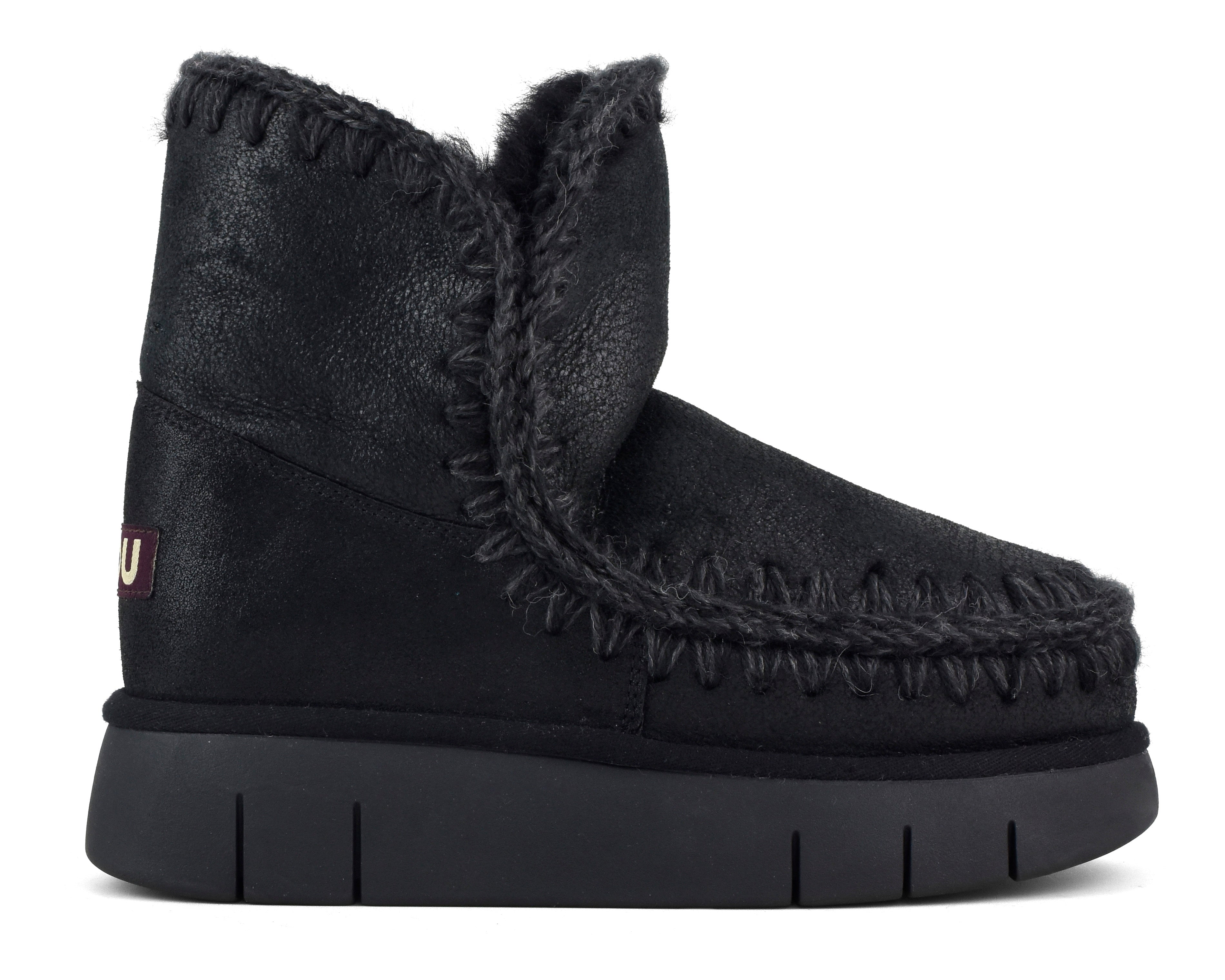 MOU Stivaletto Donna Eskimo 18 Bounce-Cracked Black