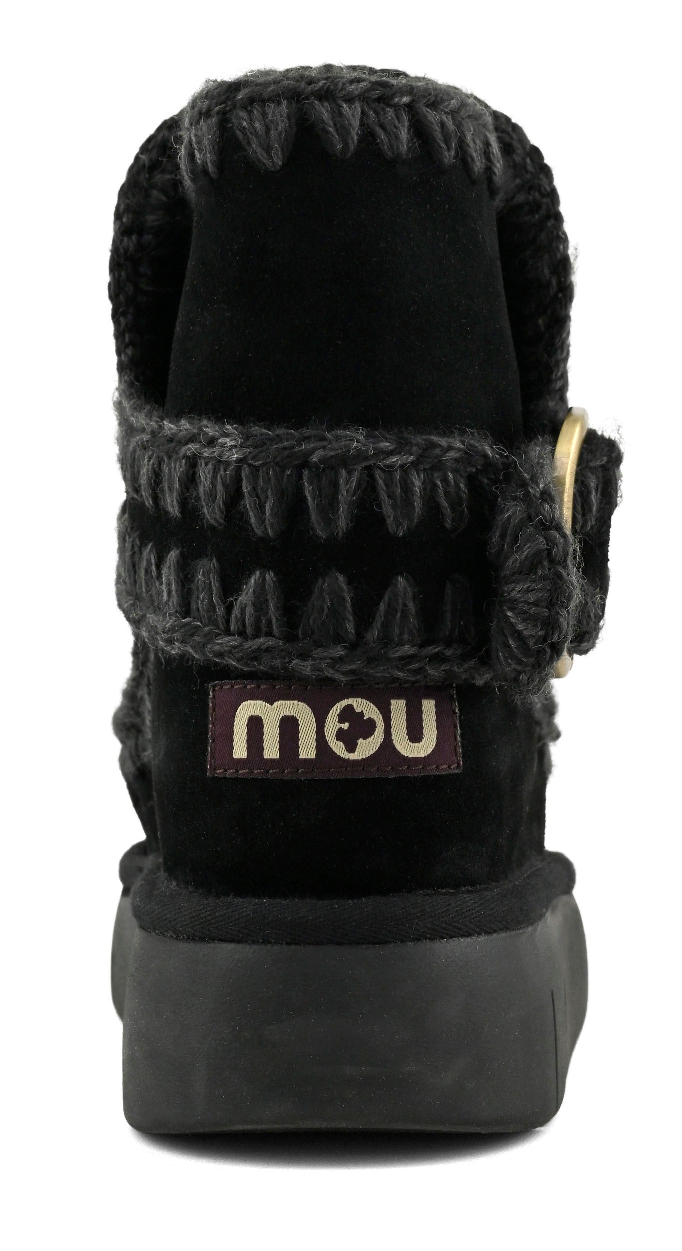 MOU Stivaletto Donna Bounce Boot Buckle Strap-Black