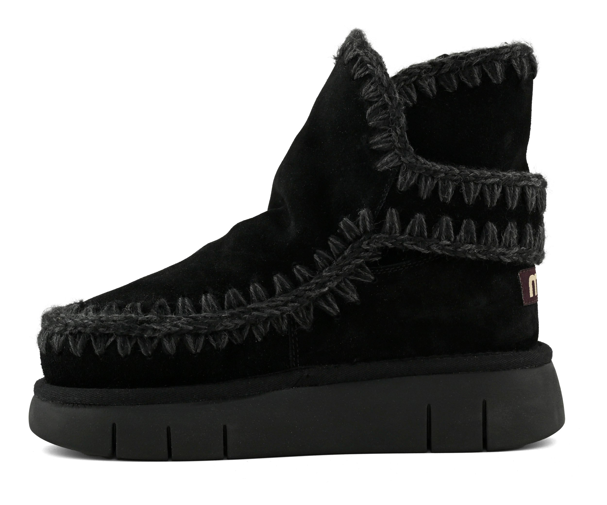 MOU Stivaletto Donna Bounce Boot Buckle Strap-Black