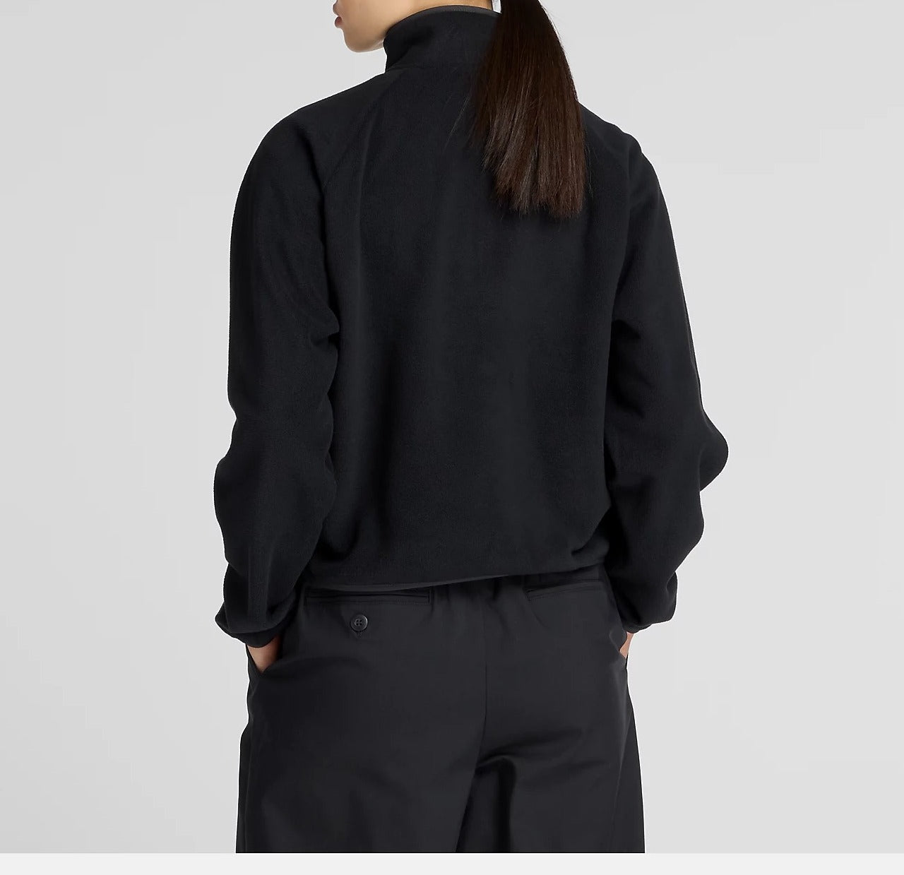 NEW BALANCE Felpa Donna Sport Polar Half Zip-Black