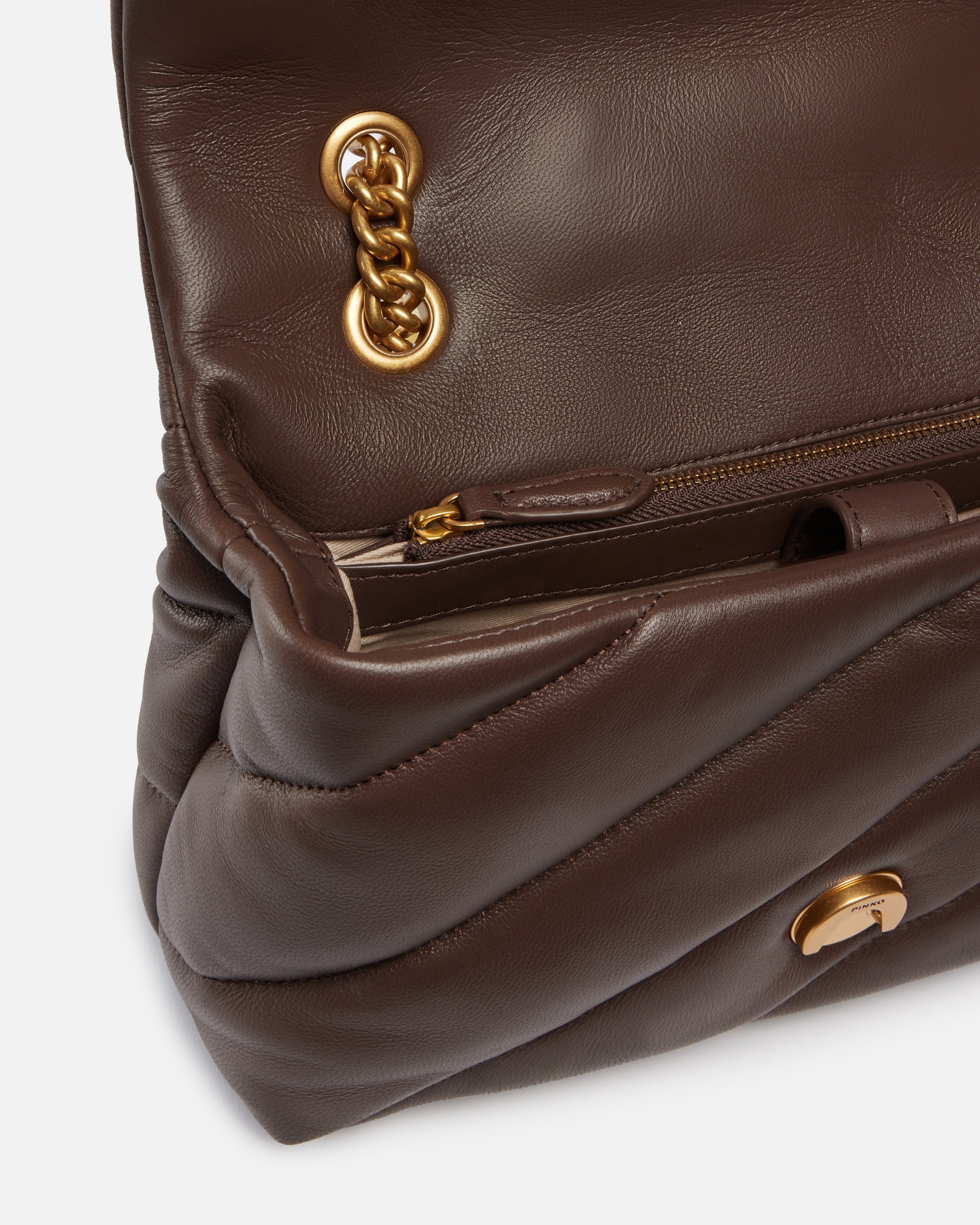 PINKO Borsa Flat Classic-Blu Indaco Gold