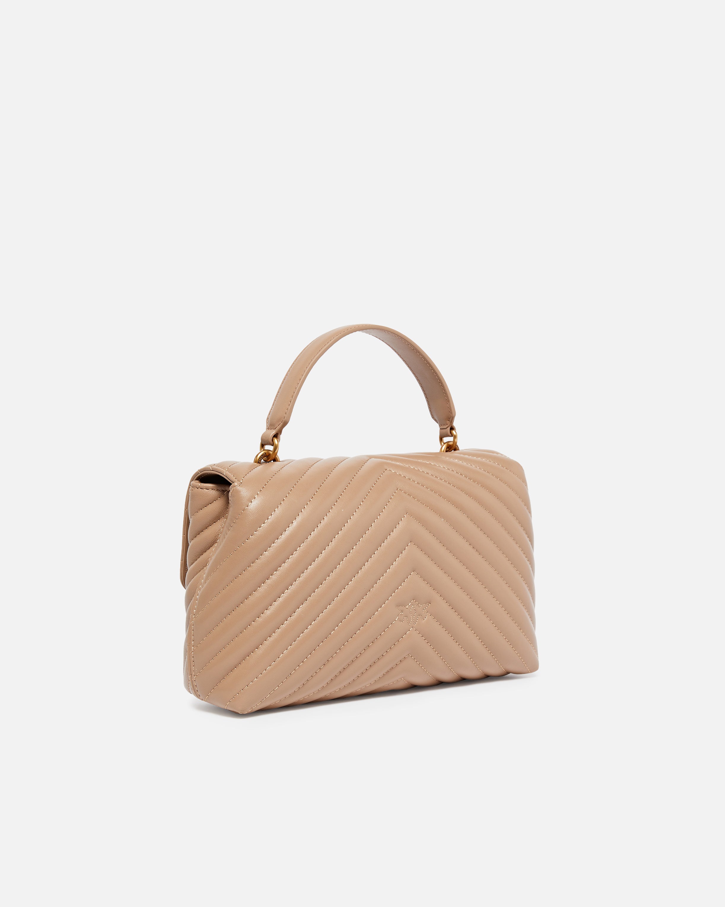 PINKO Borsa Love Lady Puff Classic-Biscotto Gold