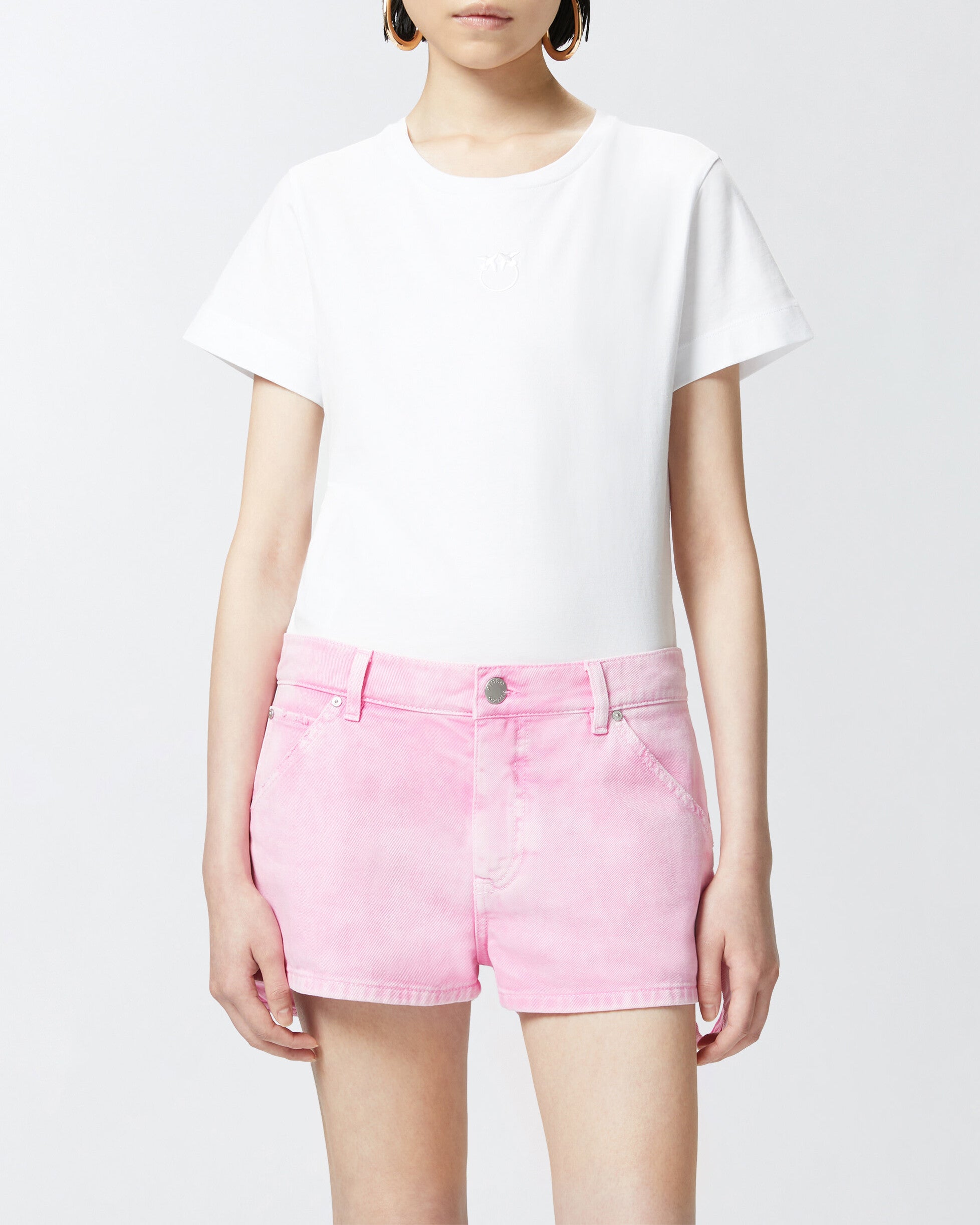 PINKO T-shirt Bussolotto-Bianco Brillante