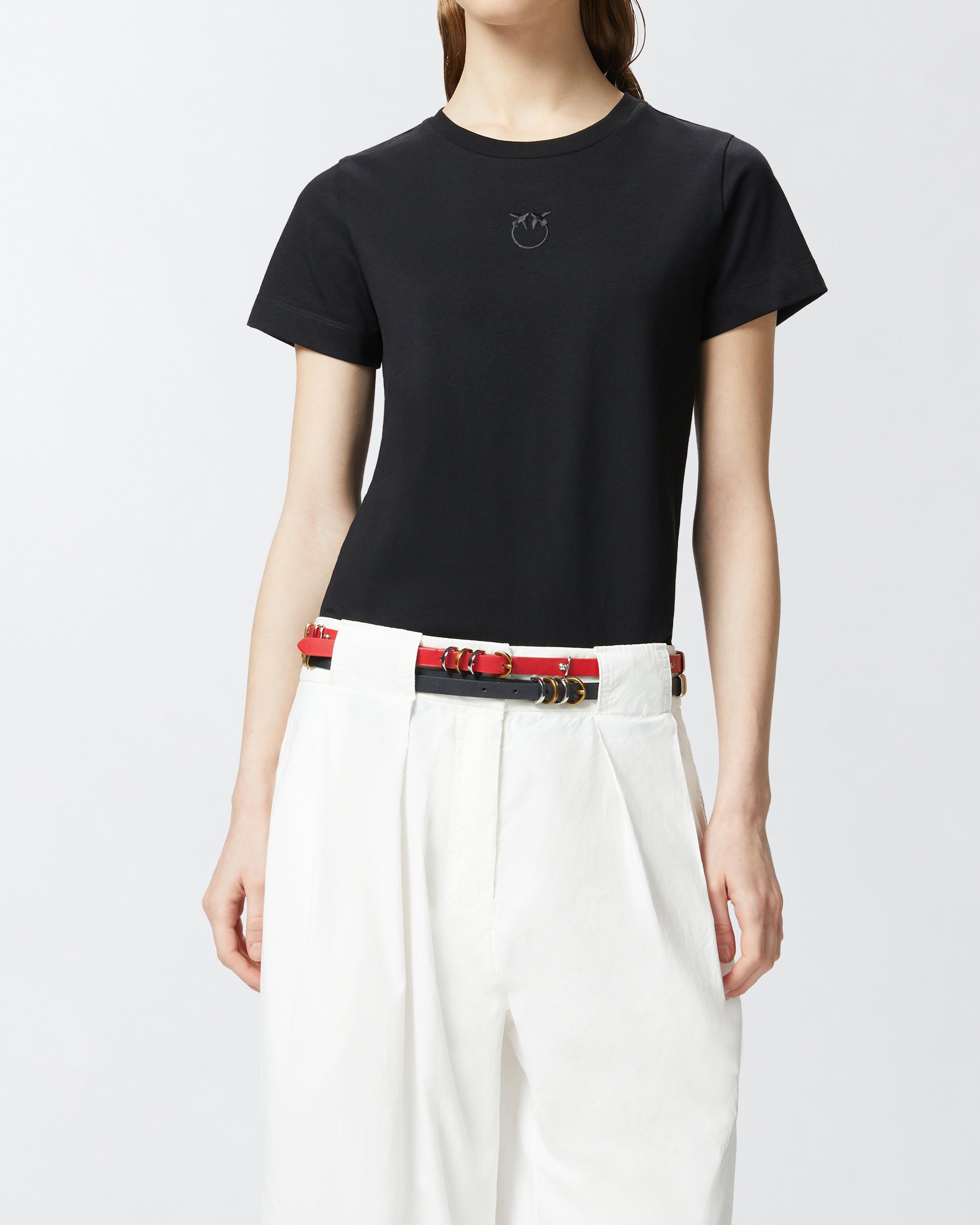 PINKO T-shirt Bussolotto-Nero Limousine