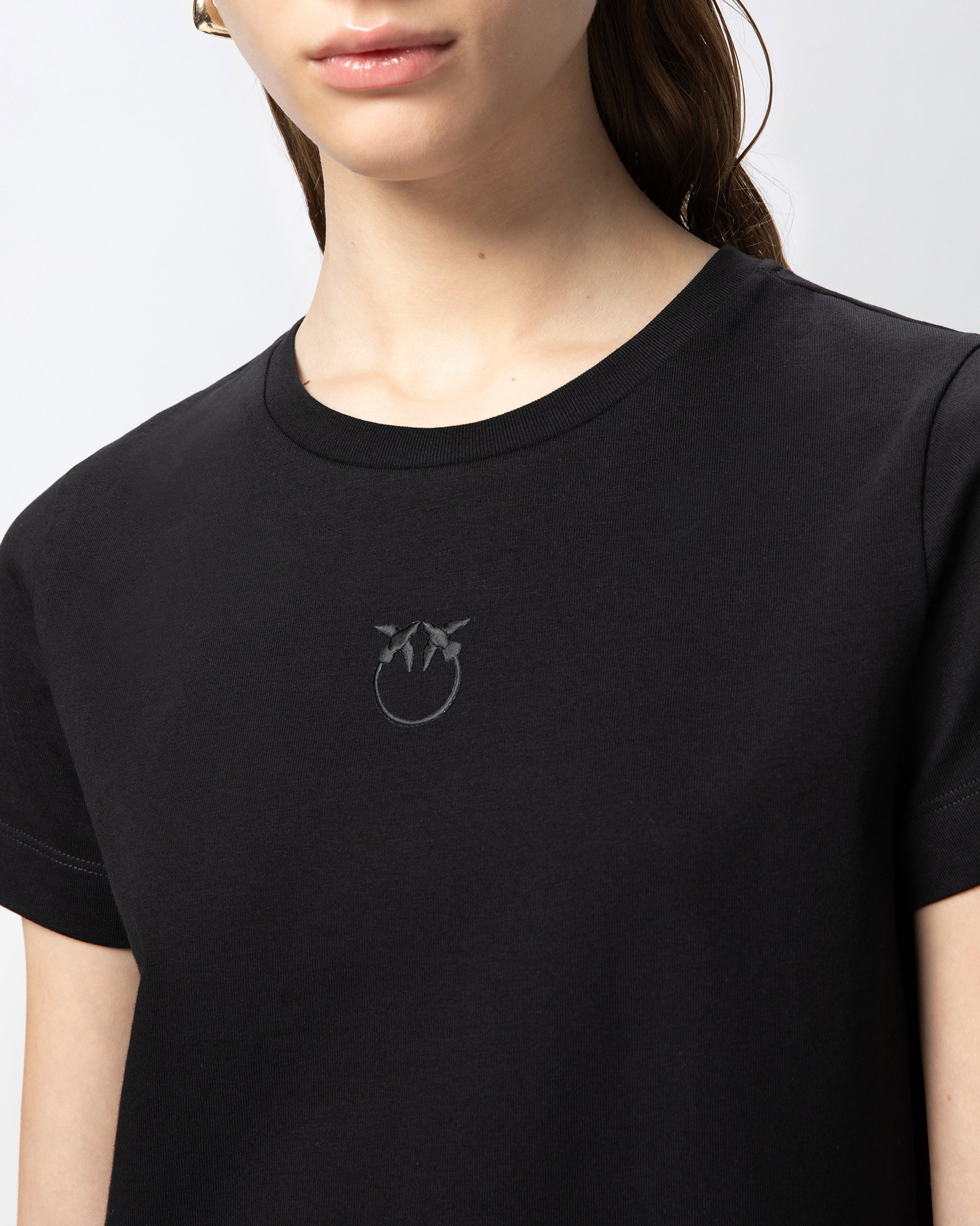 PINKO T-shirt Bussolotto-Nero Limousine