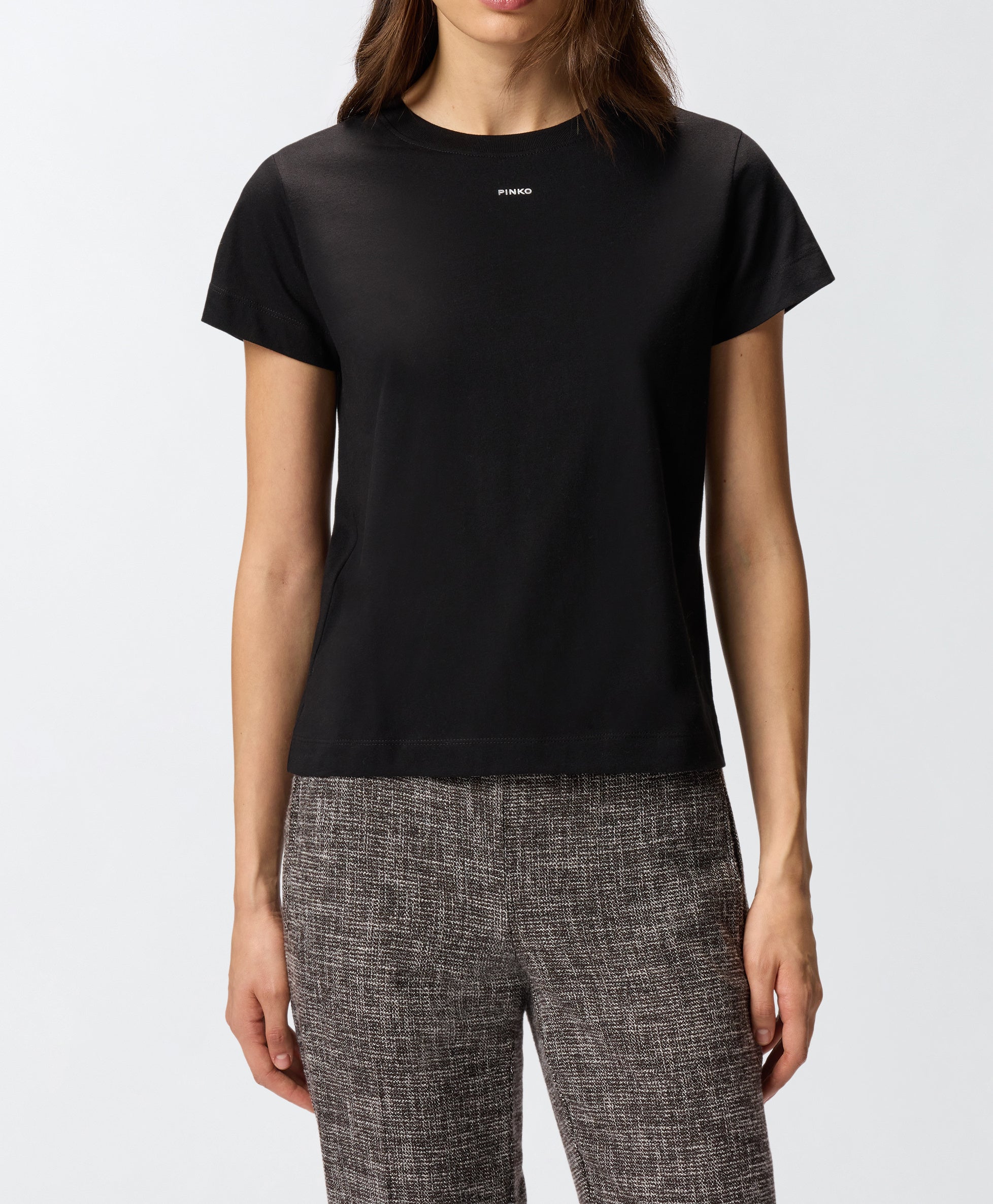 PINKO T-shirt Basico-Nero Limousine