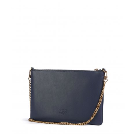 PINKO Borsa Flat Classic-Blu Indaco