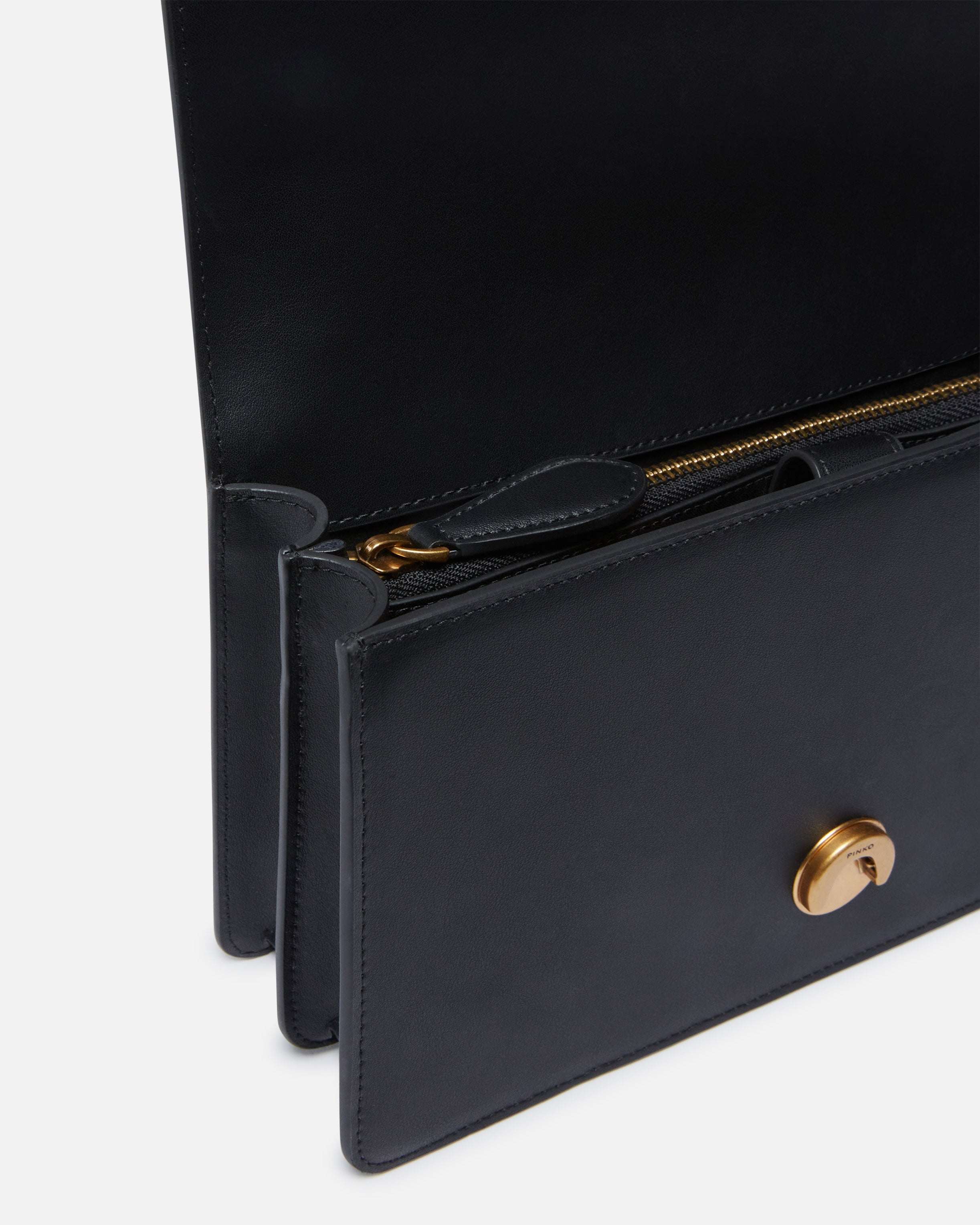 PINKO Borsa Love One Classic DC-Nero Antique Gold