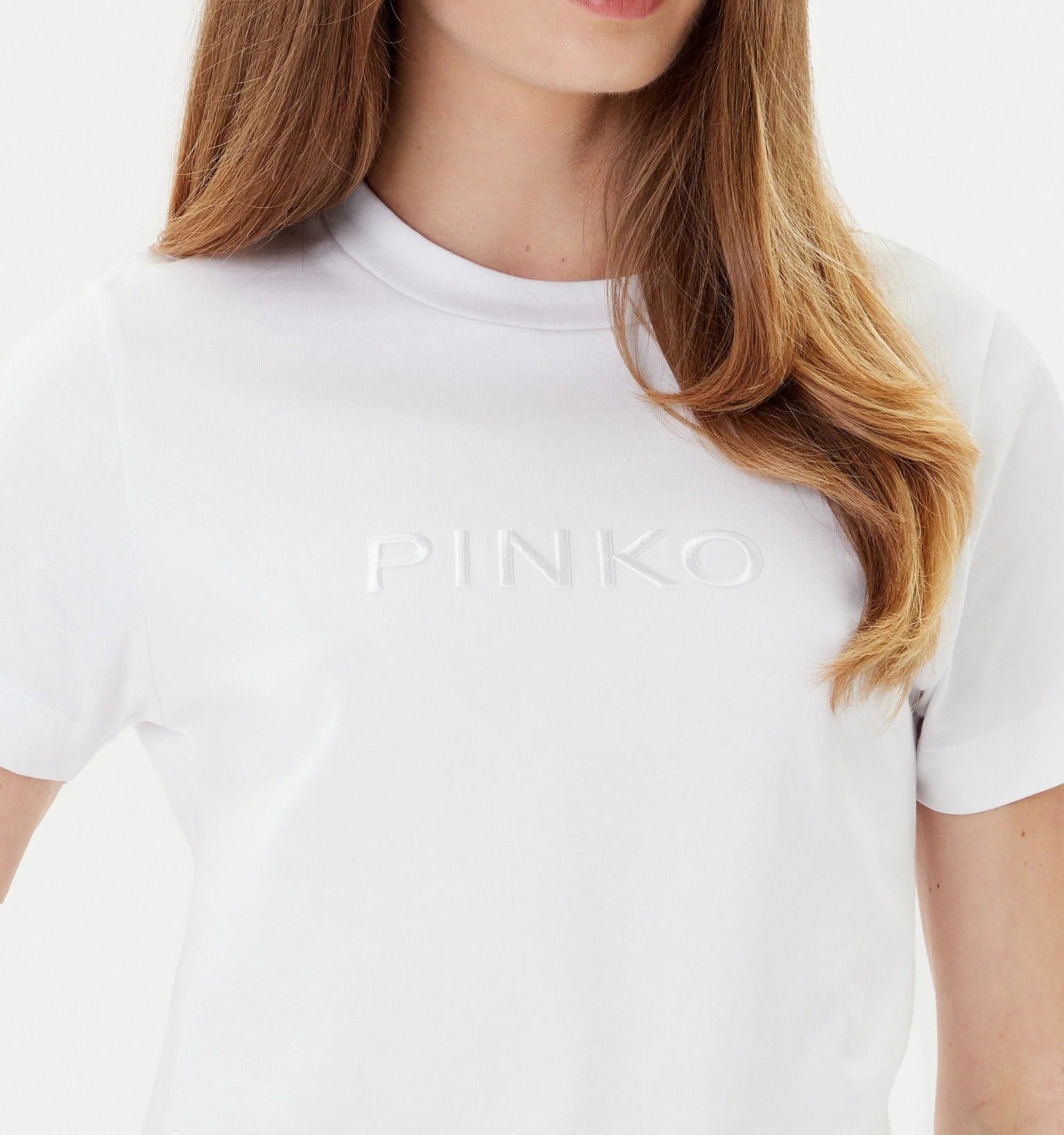 PINKO T-shirt Start-Bianco Brillante