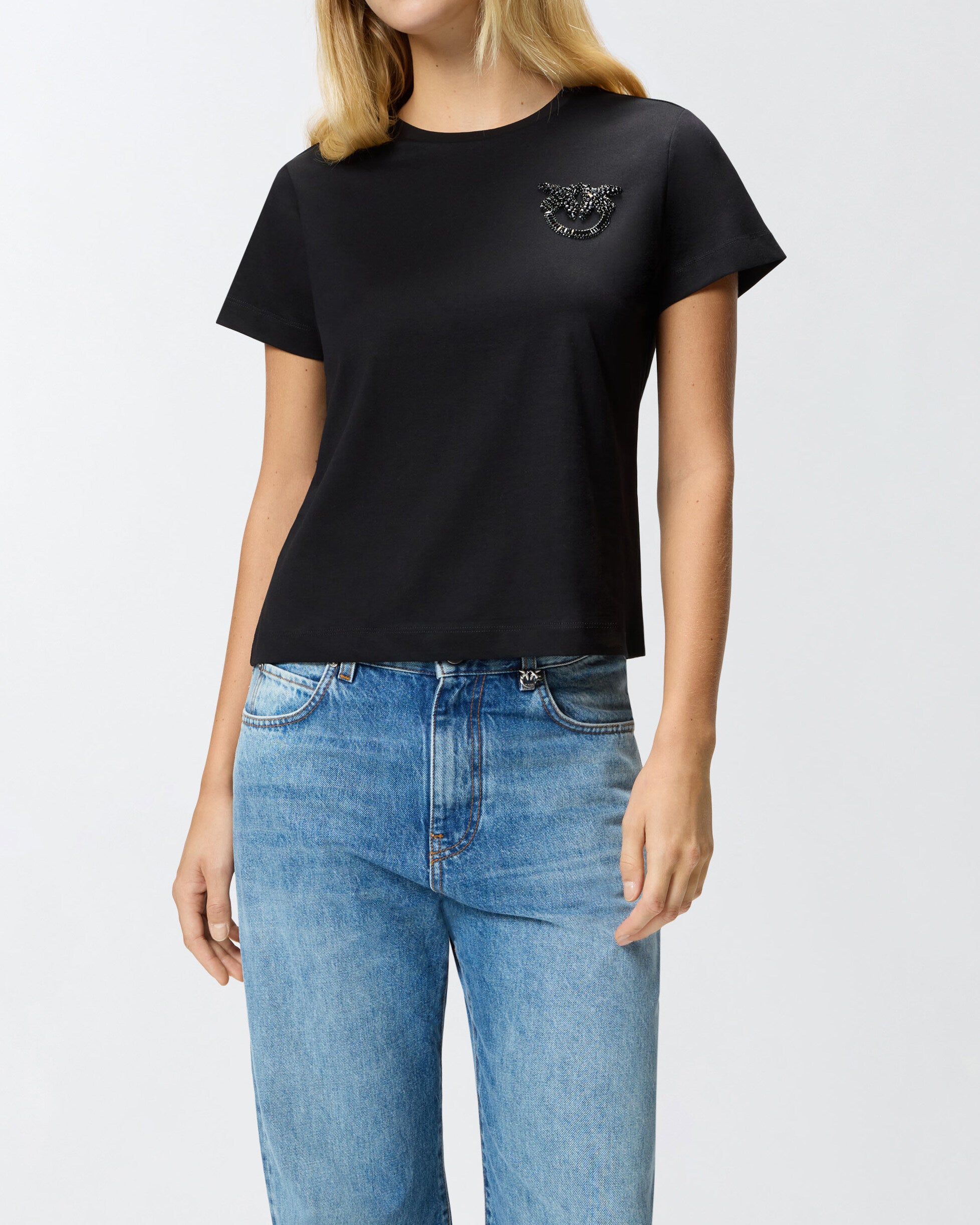PINKO T-shirt Nambrone-Nero Limousine