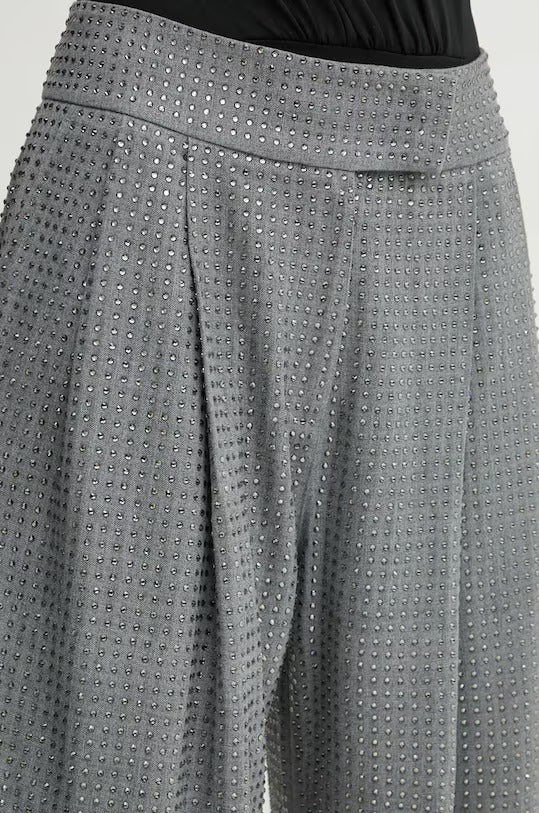 PINKO Pantalone Patre-Grigio Strass