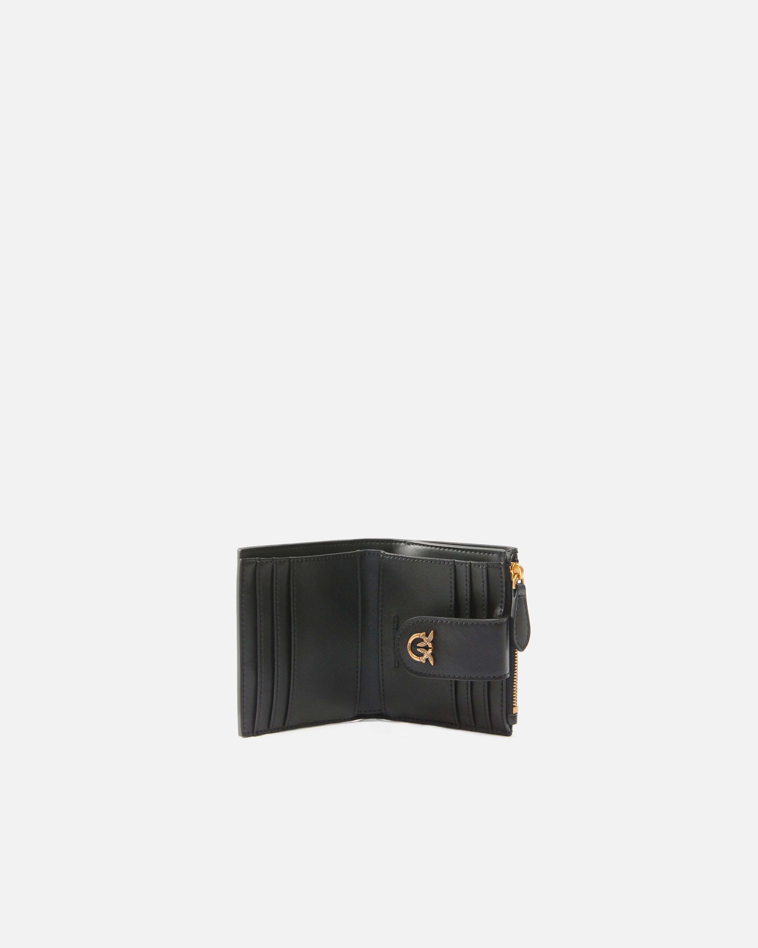 PINKO Portafoglio Multi Purpose-Nero Gold
