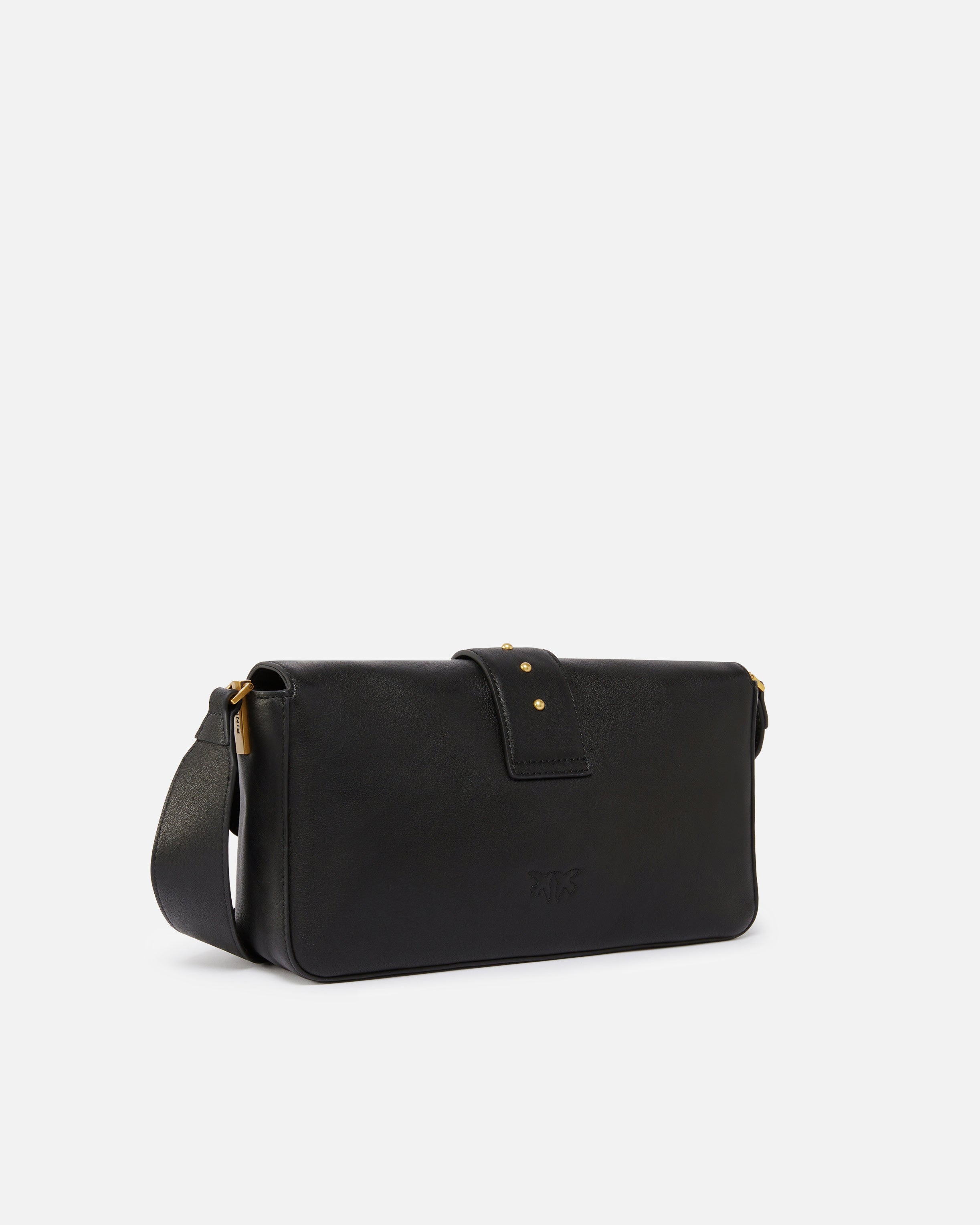 PINKO Borsa Love One Classic Slouchy-Nero Gold