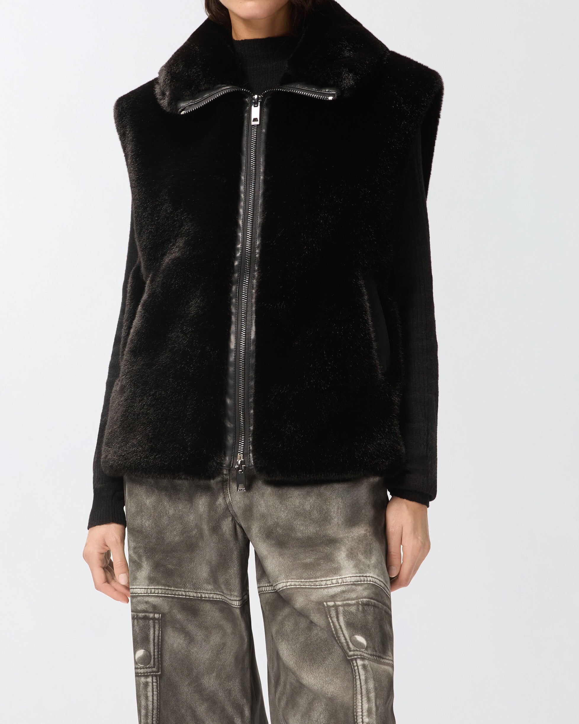 PINKO Gilet Aspen-Nero Limousine