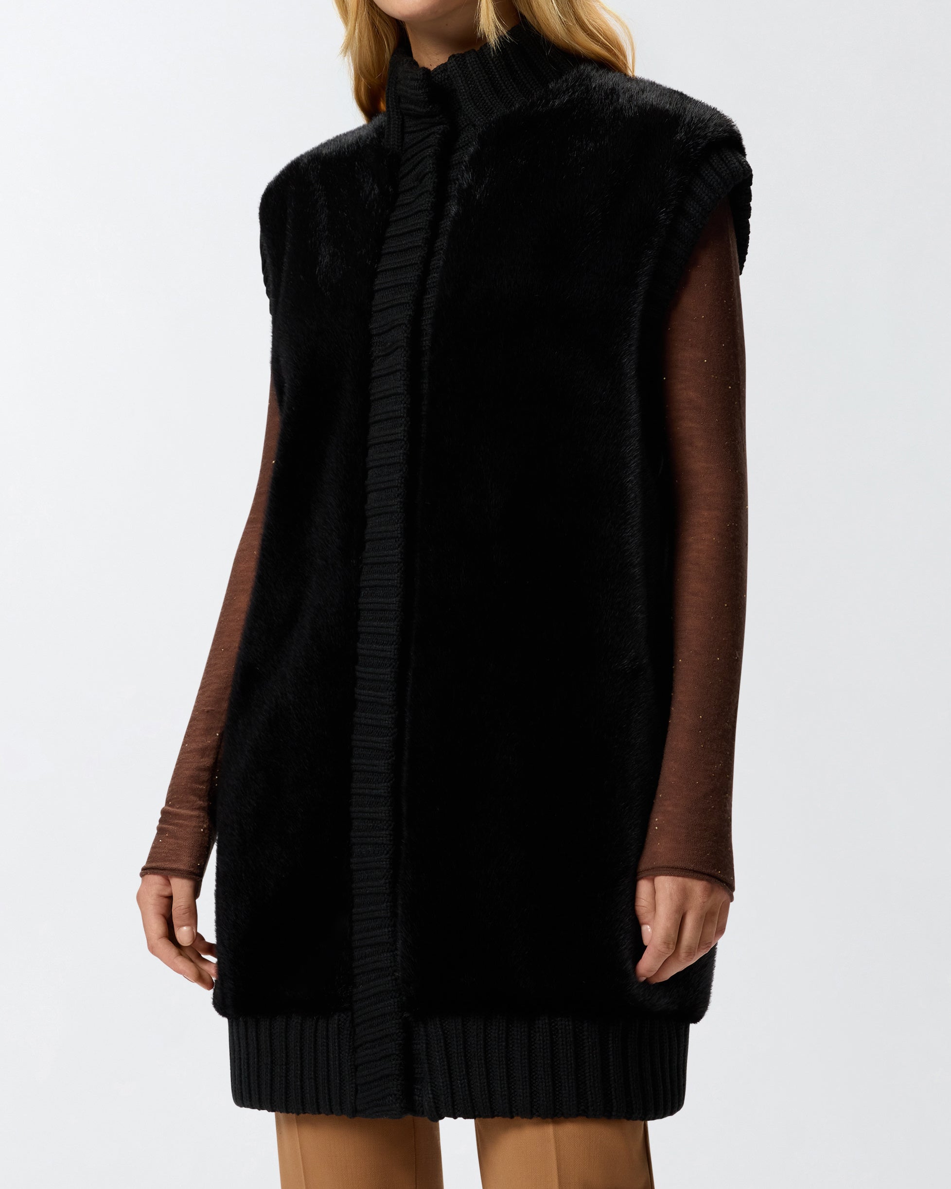 PINKO Gilet Genovese-Nero