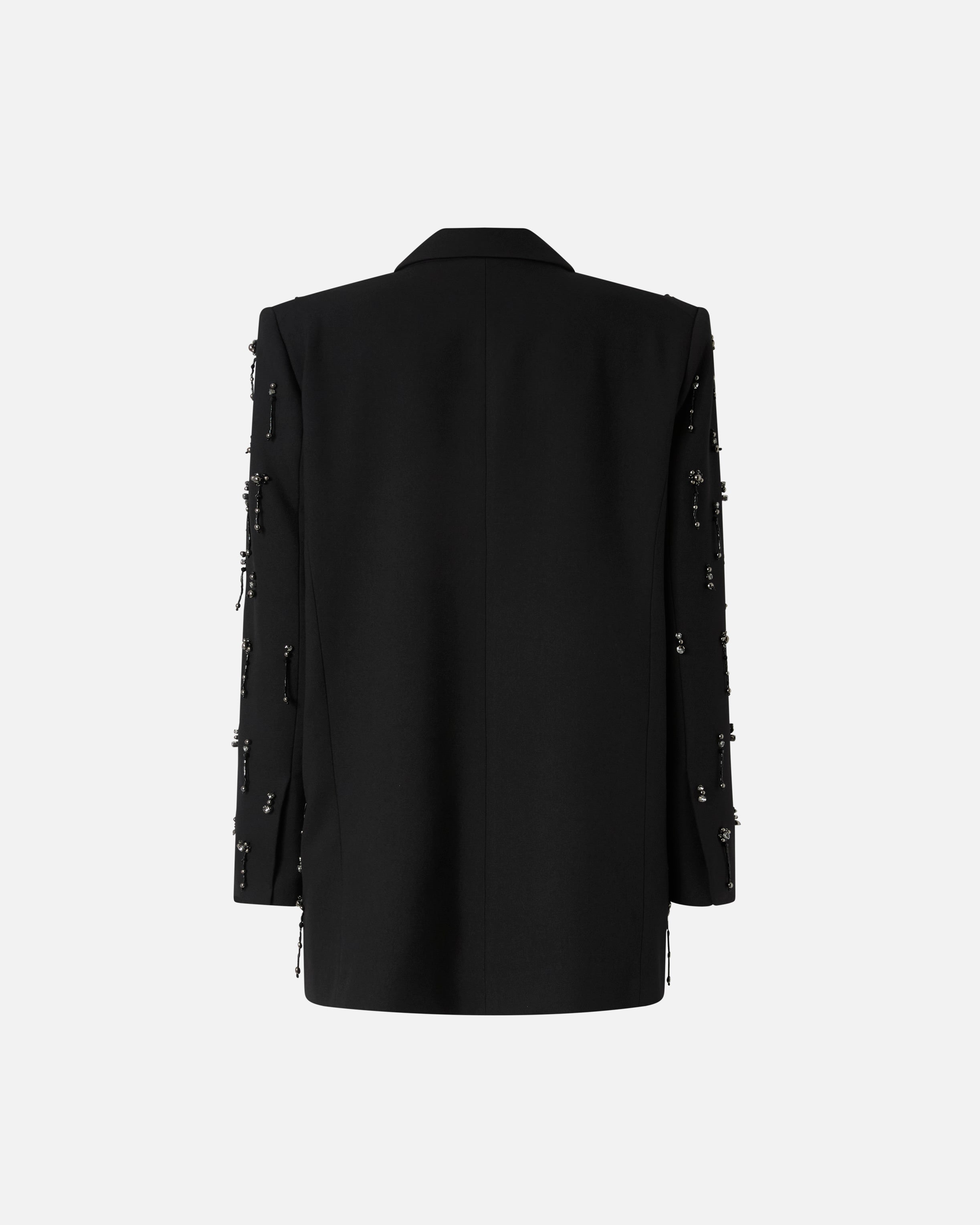 PINKO Giacca Pallauovo Perle Cristalli-Nero Limousine