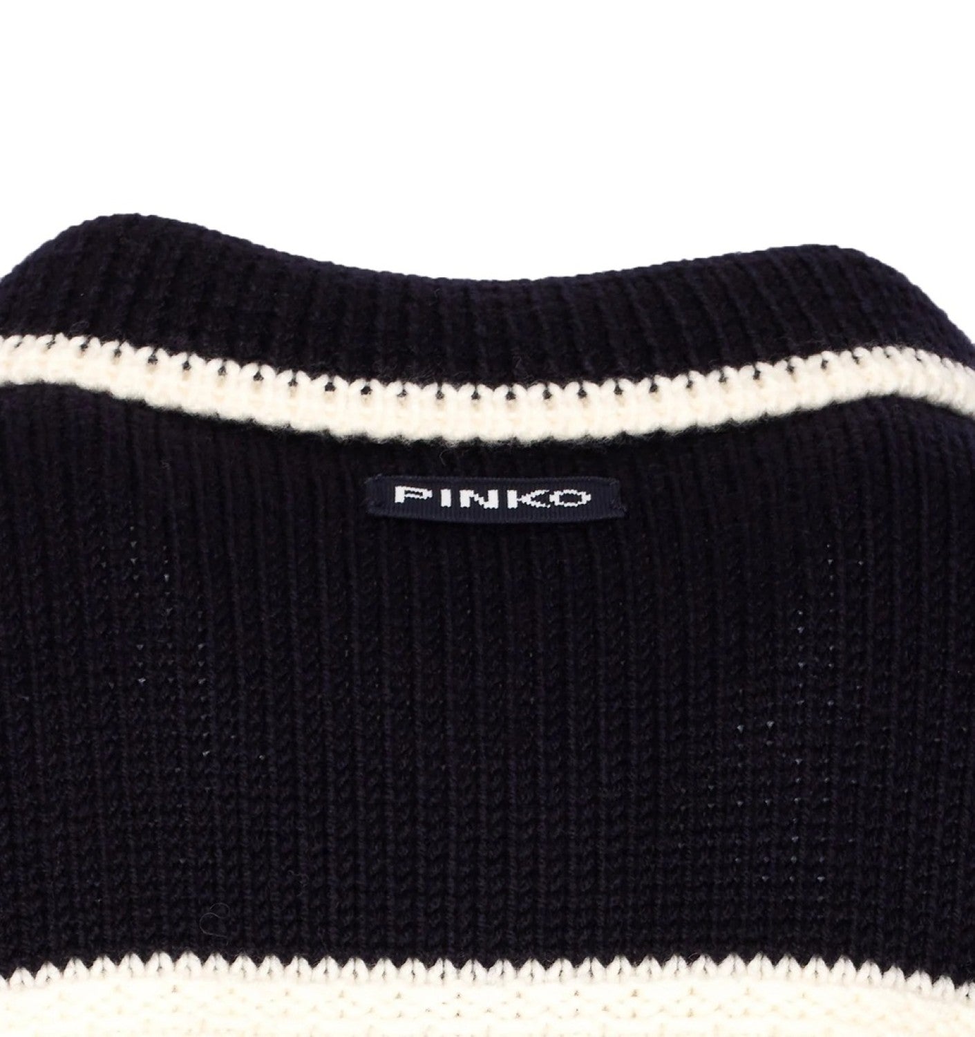 PINKO Cardigan Sulcis-Nero Limousine Bianco