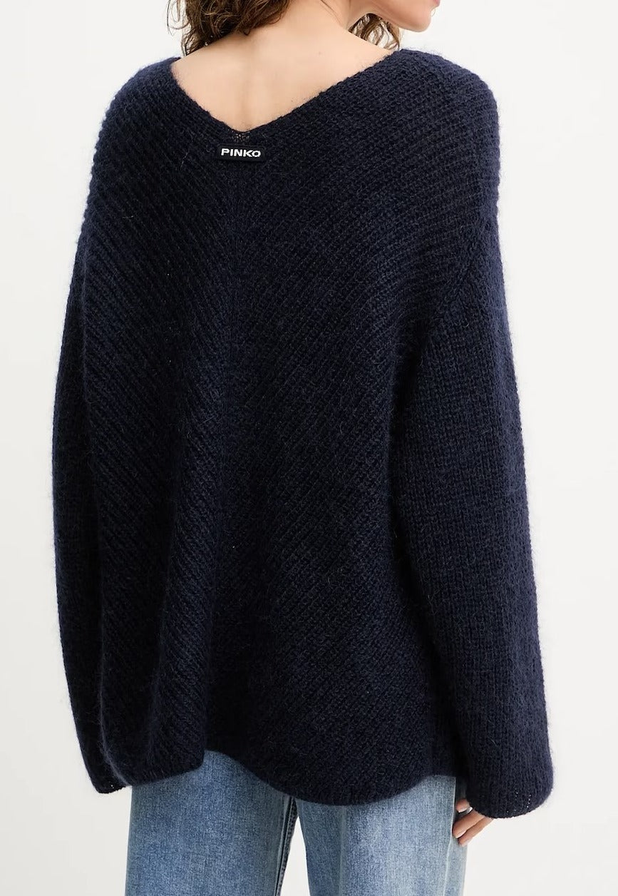 PINKO Maglia Saint Croix-Blu Fondo Mare