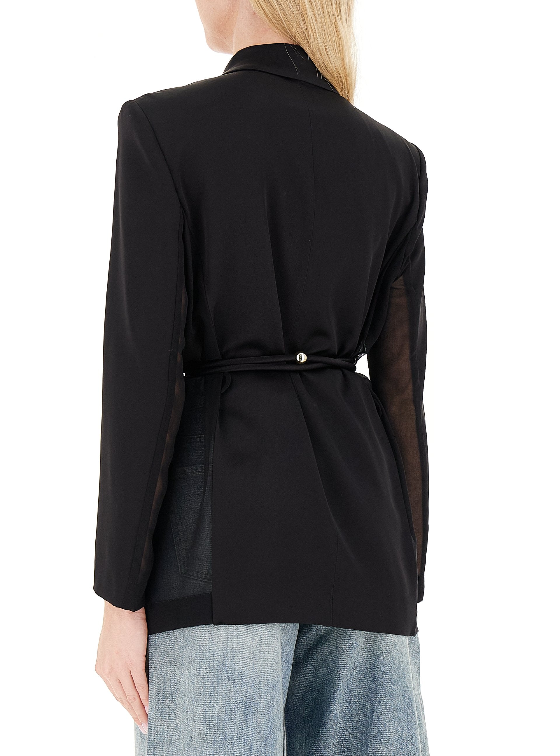 PINKO Giacca Carillon Satin-Nero