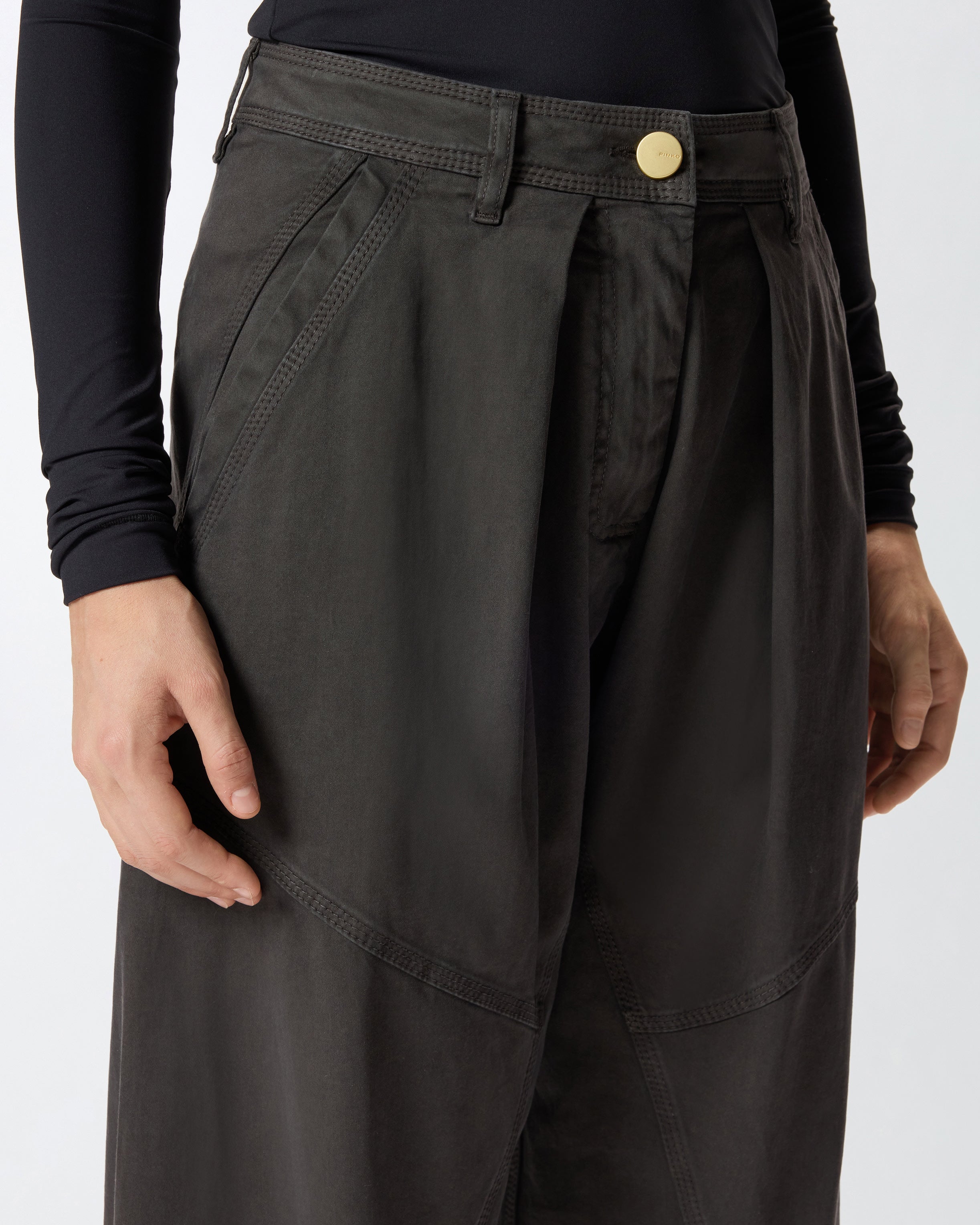 PINKO Pantalone Pancarrè-Marrone