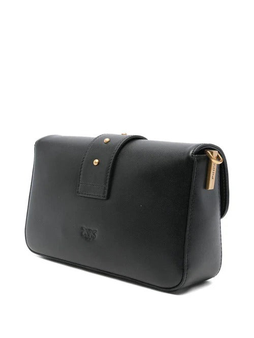 PINKO Borsa Love One Mini Slouchy Mb Charms-Nero Gold