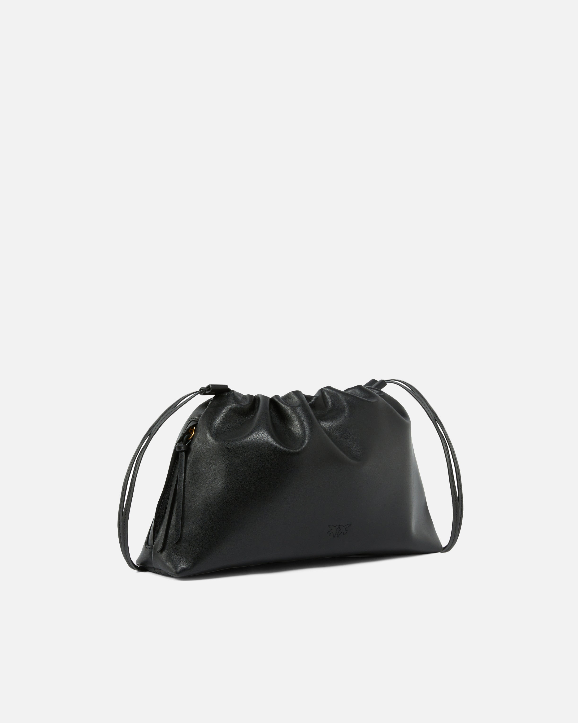 PINKO Borsa Maxi Clutch+tracolla-Nero Gold