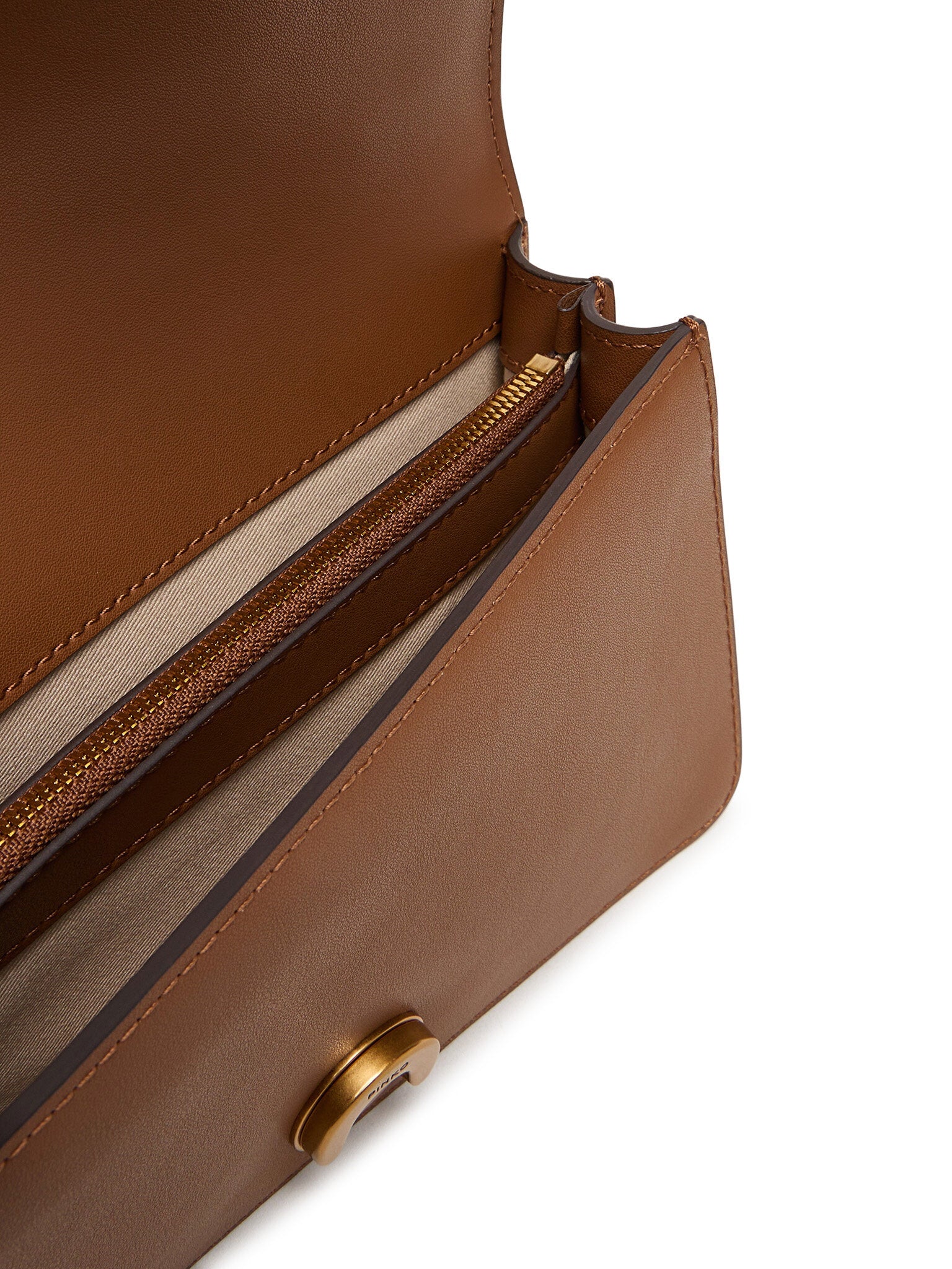 PINKO Borsa Love One Mini St-Marrone Gold