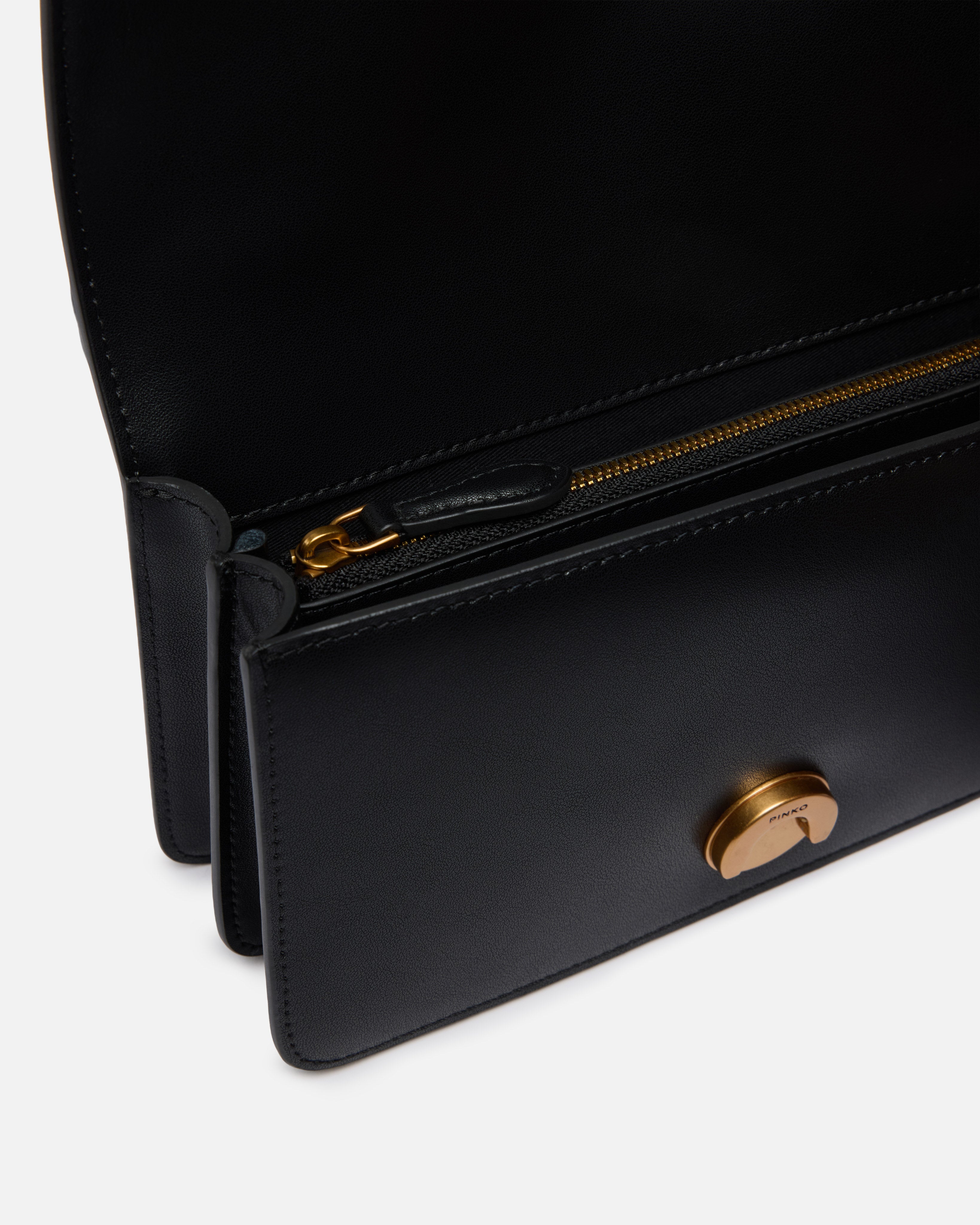 PINKO Borsa Love One Mini St-Nero Gold